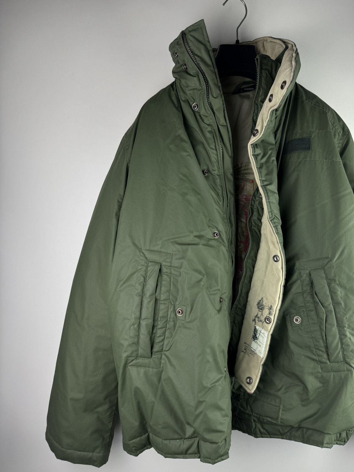 Diesel Vintage Y2K Diesel Military Down Jacket Khaki Size US L / EU 52-54 / 3 - 2 Thumbnail