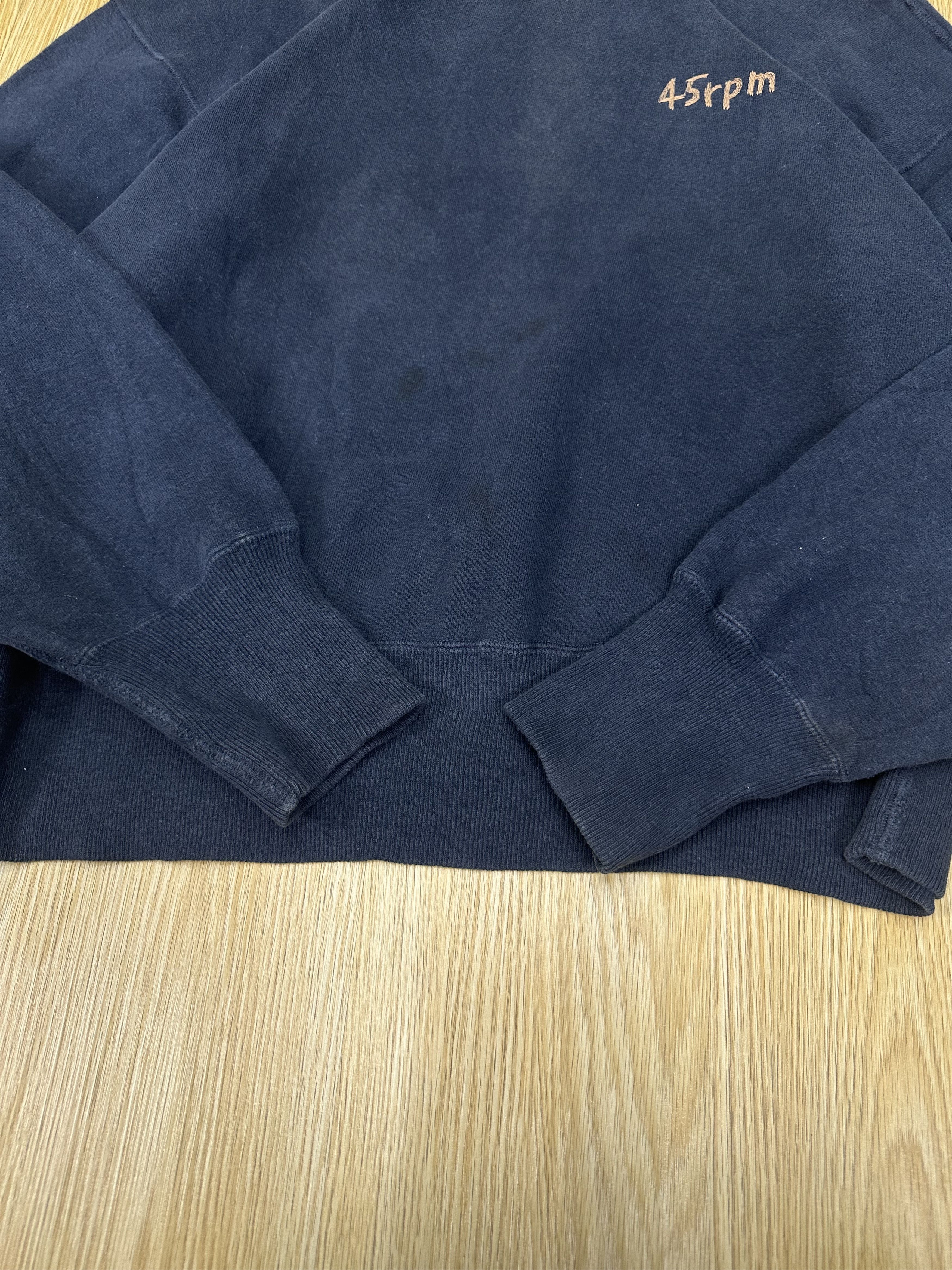 45rpm 90s 45rpm Baggy Faded Vintage Sweatshirt Z213 Size US L / EU 52-54 / 3 - 6 Thumbnail