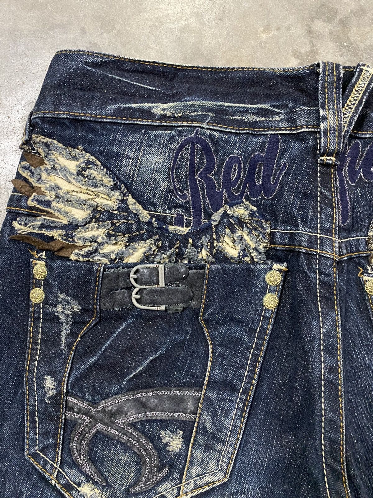 Hysteric Glamour × Le Grande Bleu (L.G.B.) × Tornado Mart Jeans Japanese Red Pepper Claws Distressed Denim @219 Size US 30 / EU 46 - 6 Thumbnail