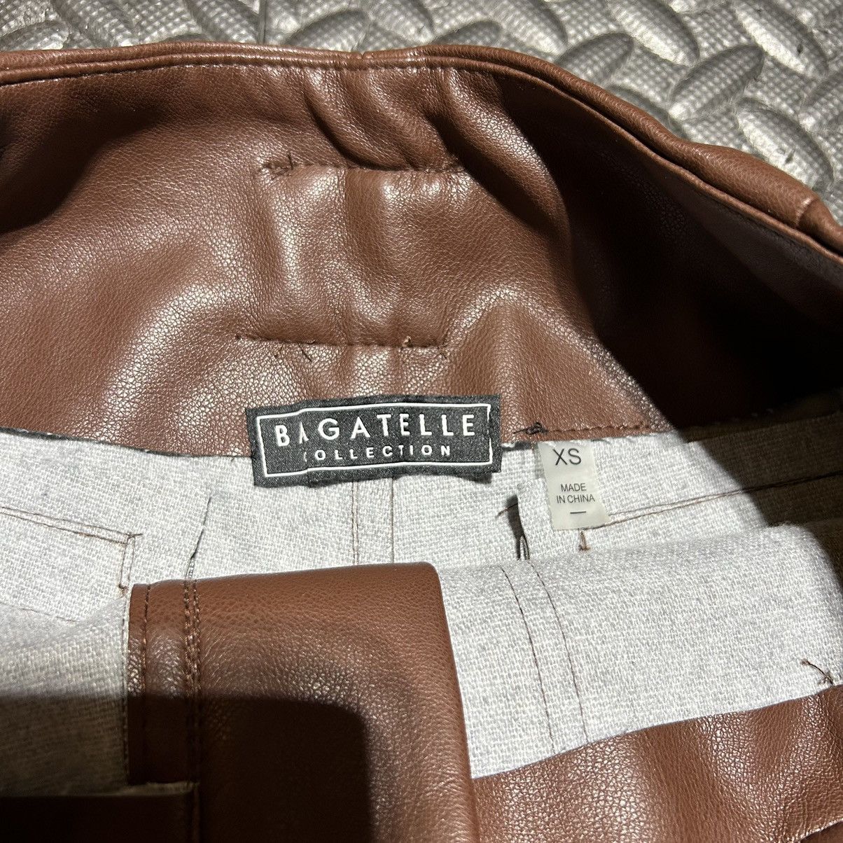 Other Bagatelle Collection Paperbag Shorts Pleather Belted XS NEW Size 25" / US 0 / IT 36 - 2 Thumbnail