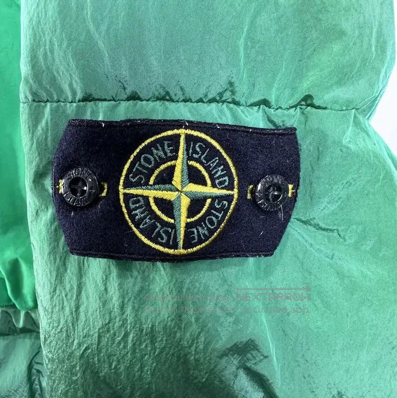 Stone Island Stone Island Green Cotton Blend Puffer Jacket . Size US XXL / EU 58 / 5 - 5 Thumbnail