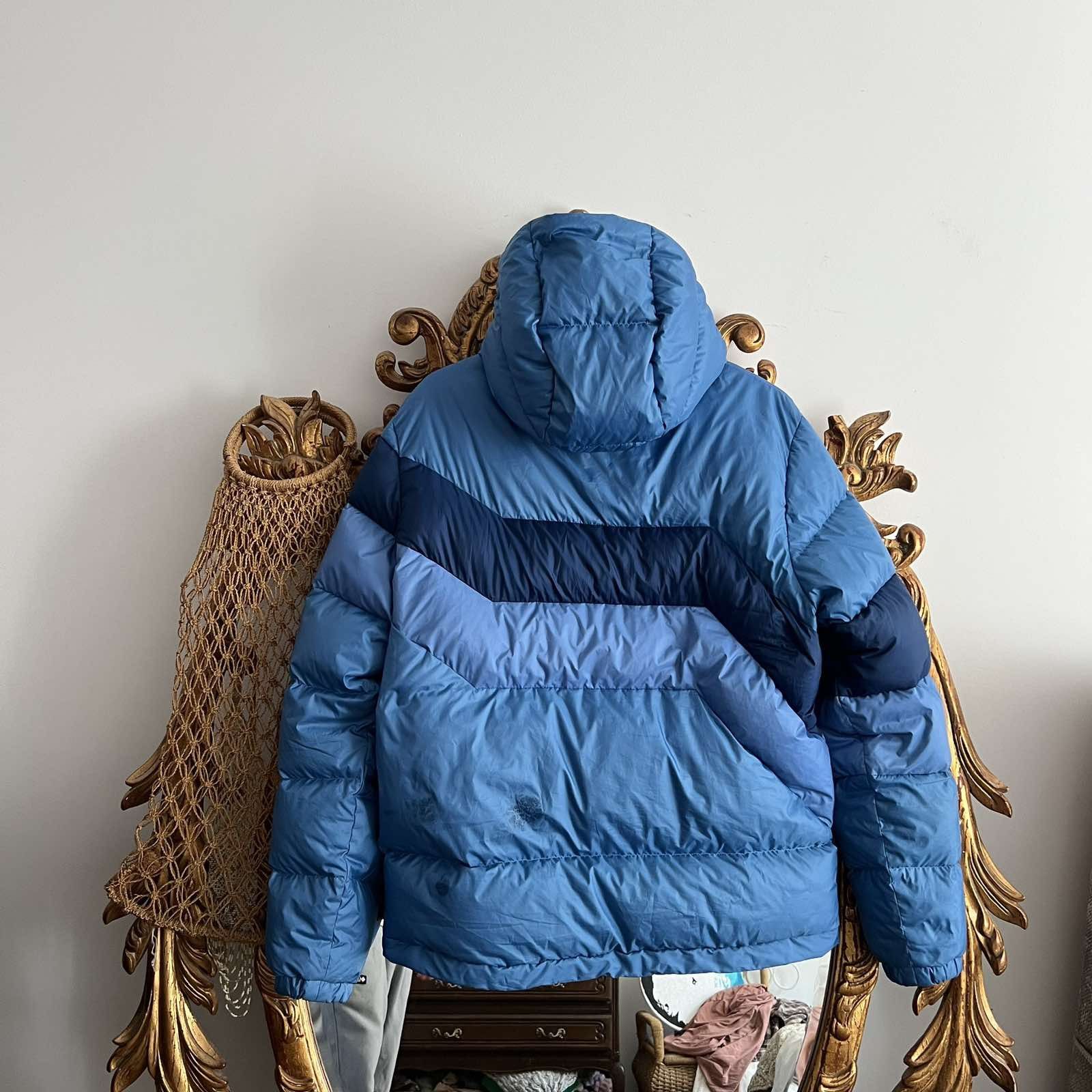 Coach Coach Hooded Blue Down Jacket Sz M Size US M / EU 48-50 / 2 - 2 Thumbnail