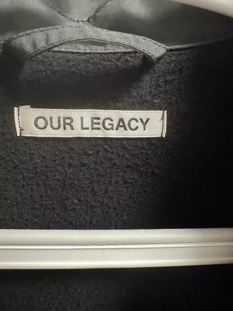 Our Legacy Our Legacy size46 Black overcoat jacket with fleece Size US S / EU 44-46 / 1 - 5 Thumbnail