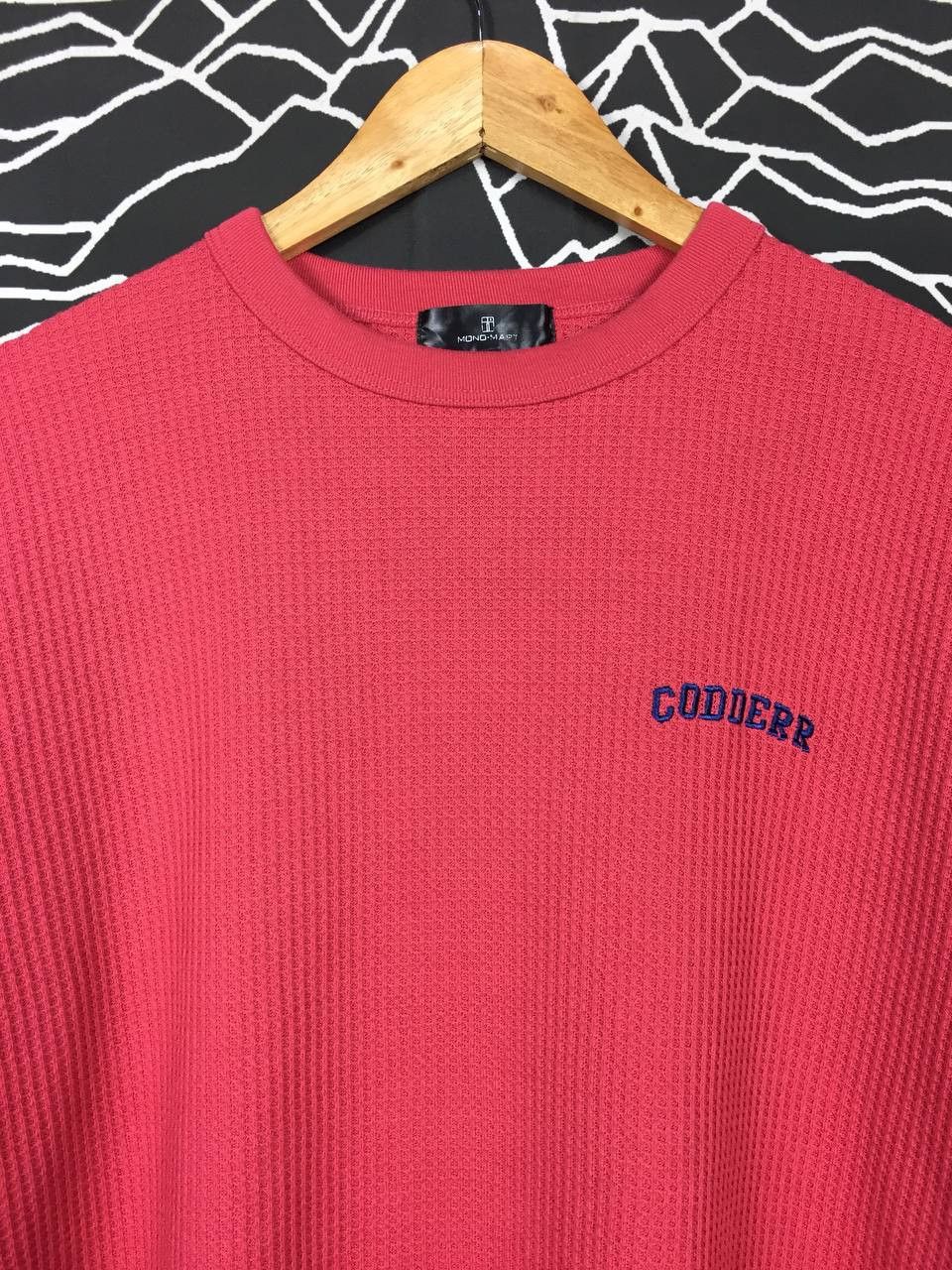 Japanese Brand × Vintage Mono-Mart Codderr Embroidered Logo Oversized Waffle Tee Size US L / EU 52-54 / 3 - 3 Thumbnail
