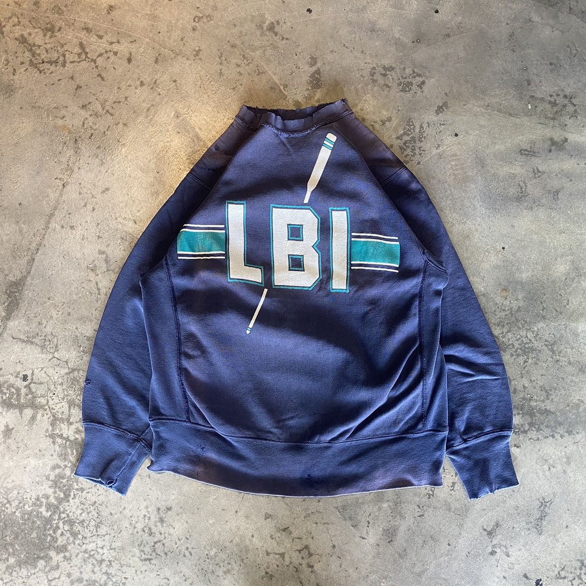 トップス 90's Champion Reverse Weave LBI Vtg 90s LBI Long Beach Champion Reverse Weave Crewneck