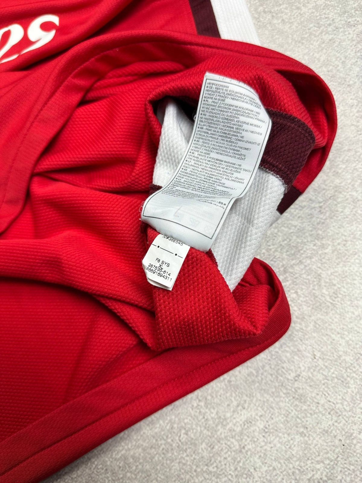 Nike Vintage 2008-2010 Nike Arsenal FC Home T-shirt Blockcore XL Size US XL / EU 56 / 4 - 8 Thumbnail