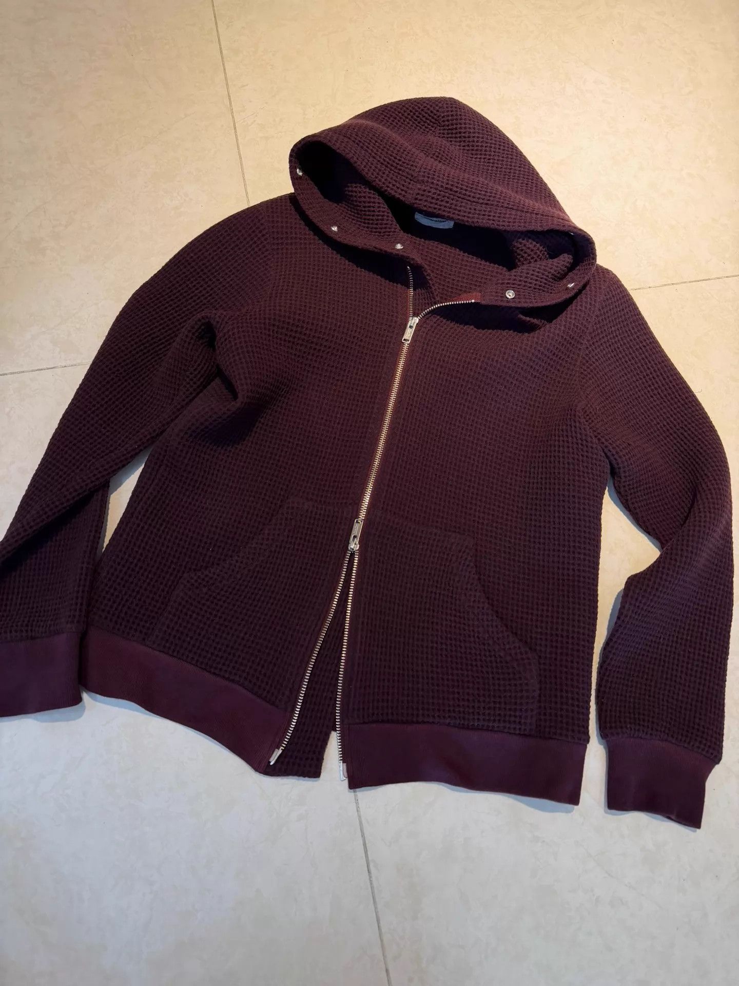 Undercover UNDERCOVER Burgundy Rivet Slant Zip Hoodie 9/10 Unisex 2 Size US M / EU 48-50 / 2 - 1 Thumbnail