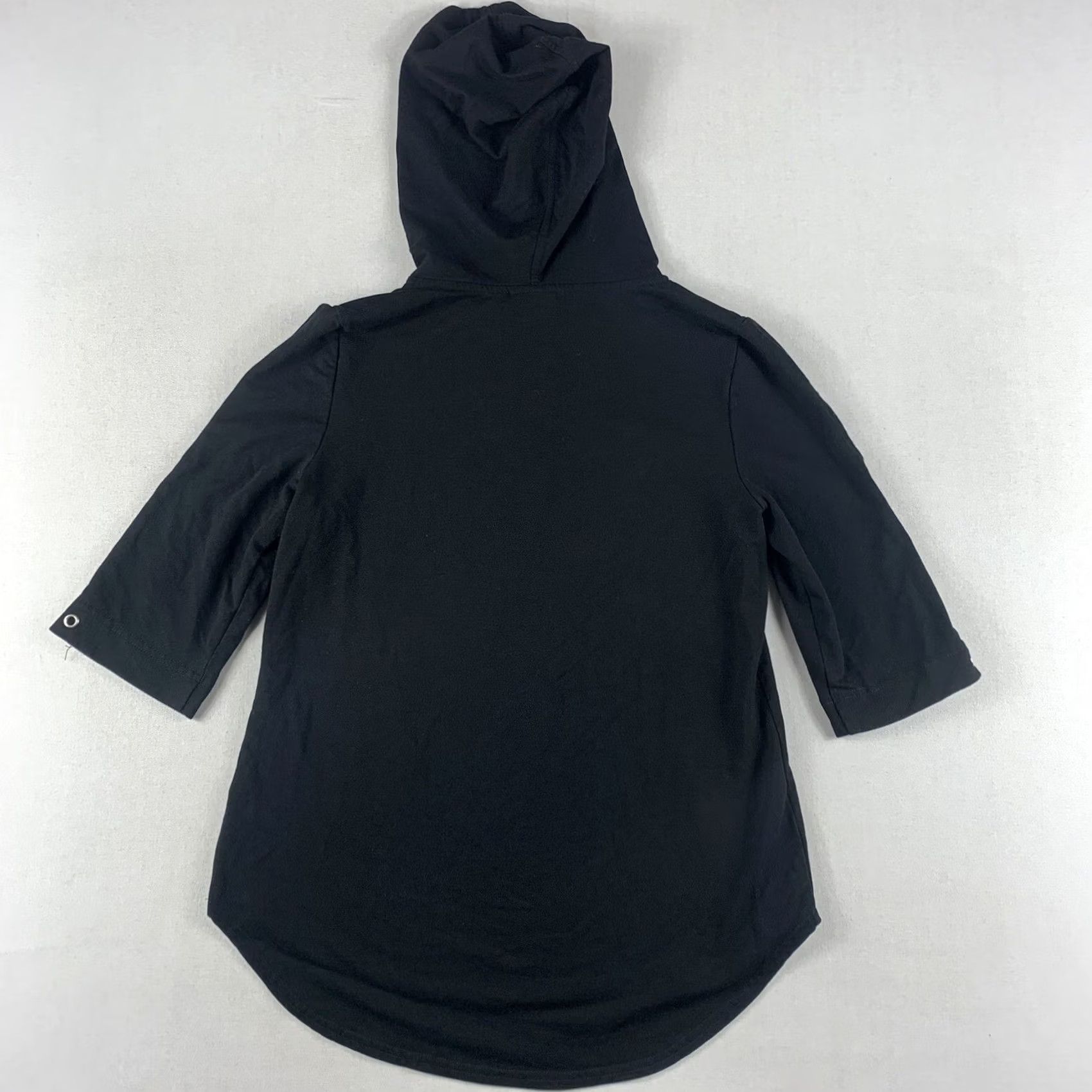 Nanette Lepore NANETTE LEPORE HOODED SHIRT WOMENS XS BLACK 3/4 SLEEVE Size XS / US 0-2 / IT 36-38 - 2 Thumbnail