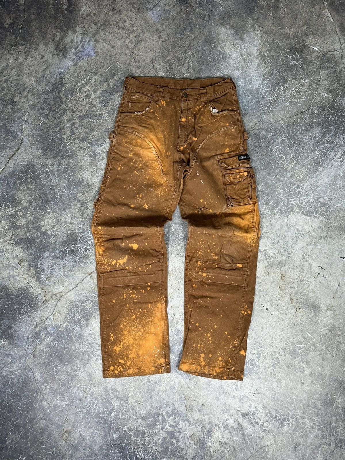 image of Vintage Distressed Dakota Double Knee Pants in Beige, Men's (Size 32)