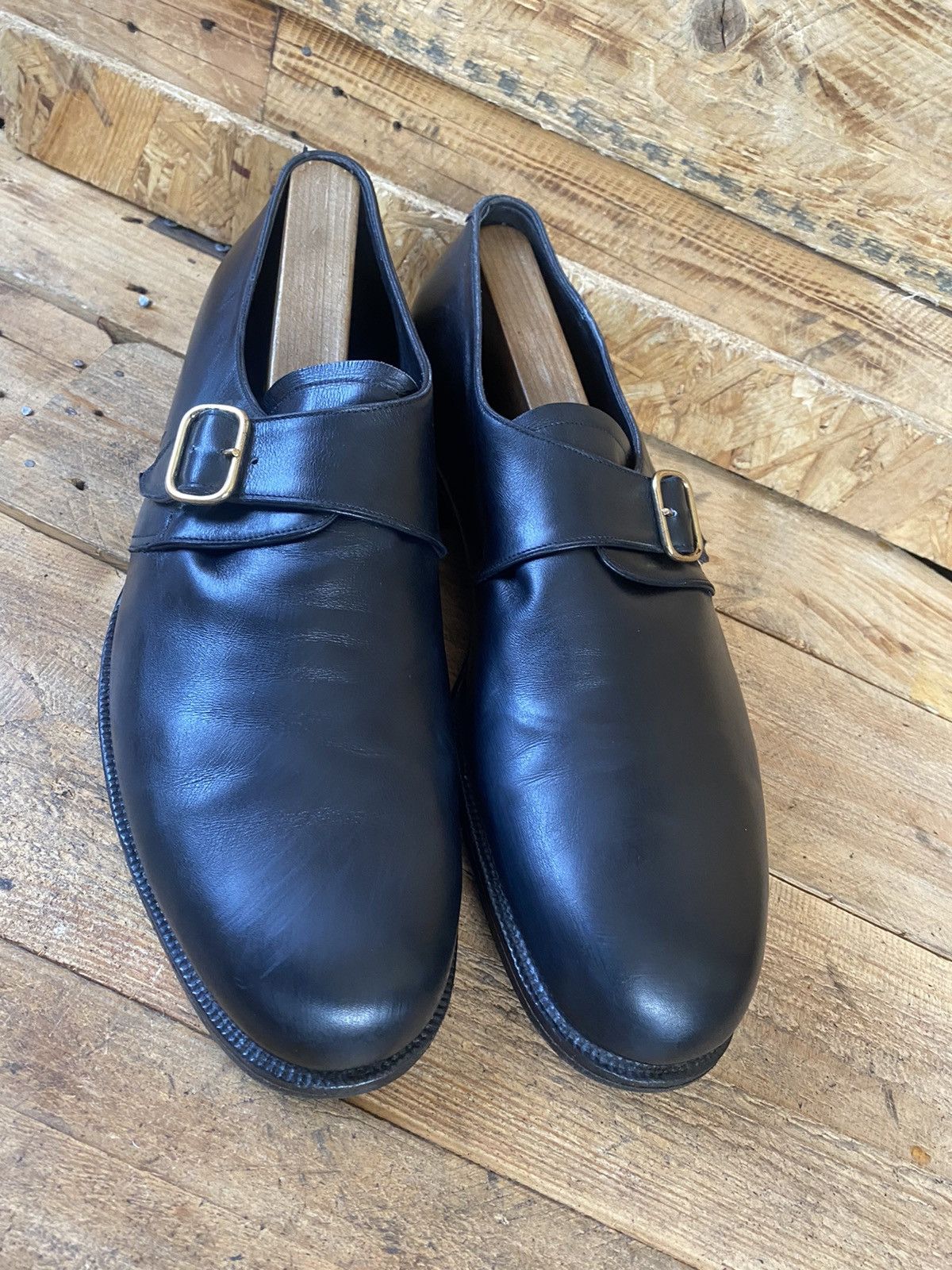 John Lobb John lobb monk strap black leather dress shoes uk12 ,Us13 Size US 13 / EU 46 - 15 Thumbnail