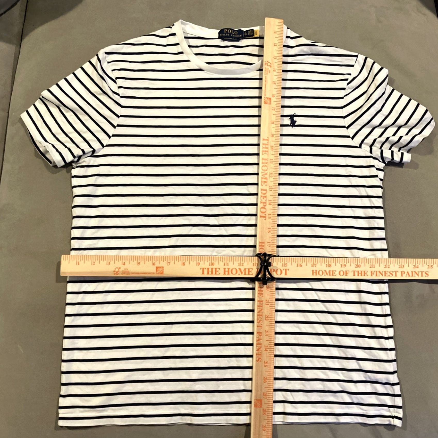 Polo Ralph Lauren Polo Ralph Lauren Mens Large Nautical White Striped Shirt Size US L / EU 52-54 / 3 - 4 Thumbnail