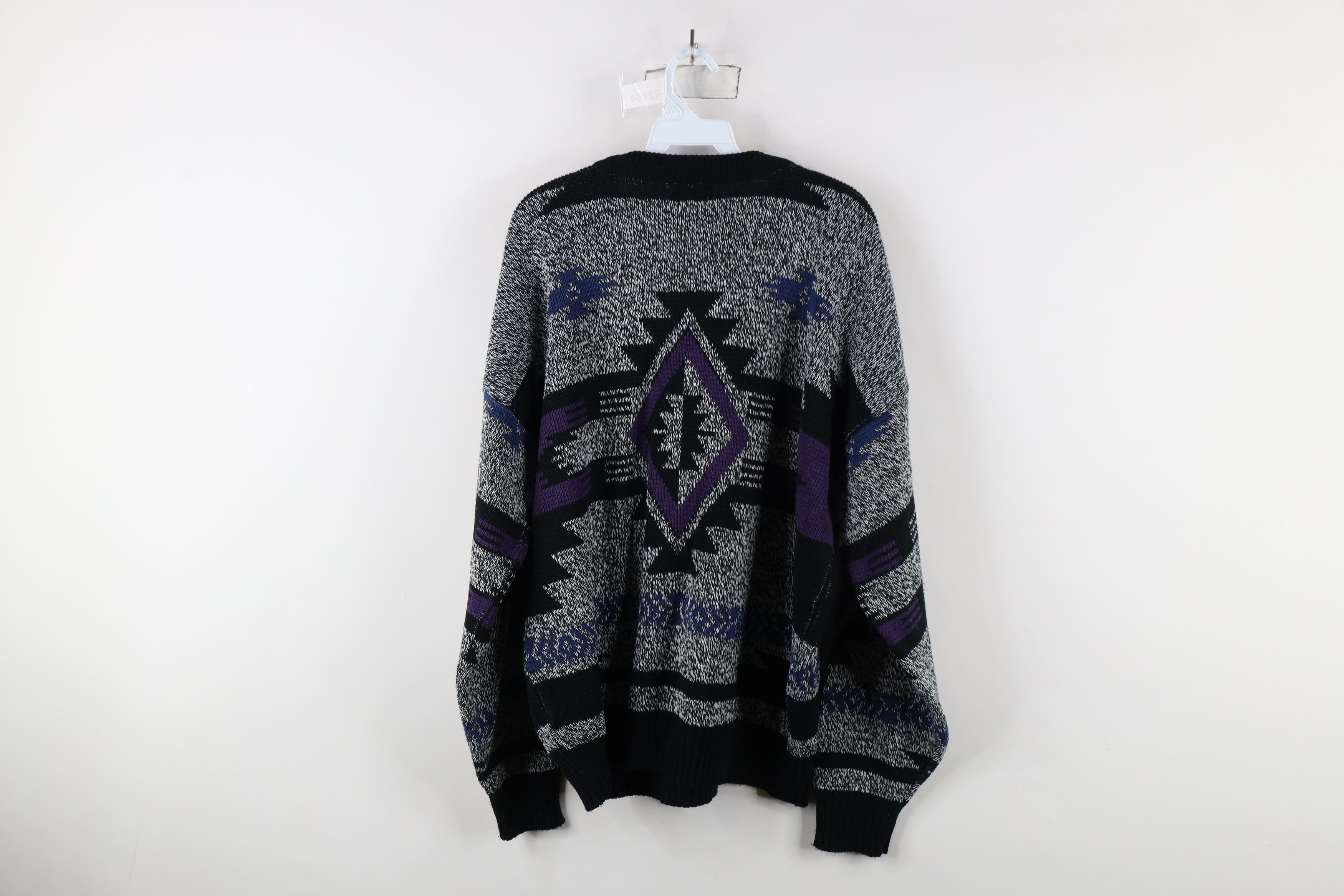 Vintage Vintage 90s Coogi Style Fiesta Southwestern Knit Sweater Size US XL / EU 56 / 4 - 10 Thumbnail