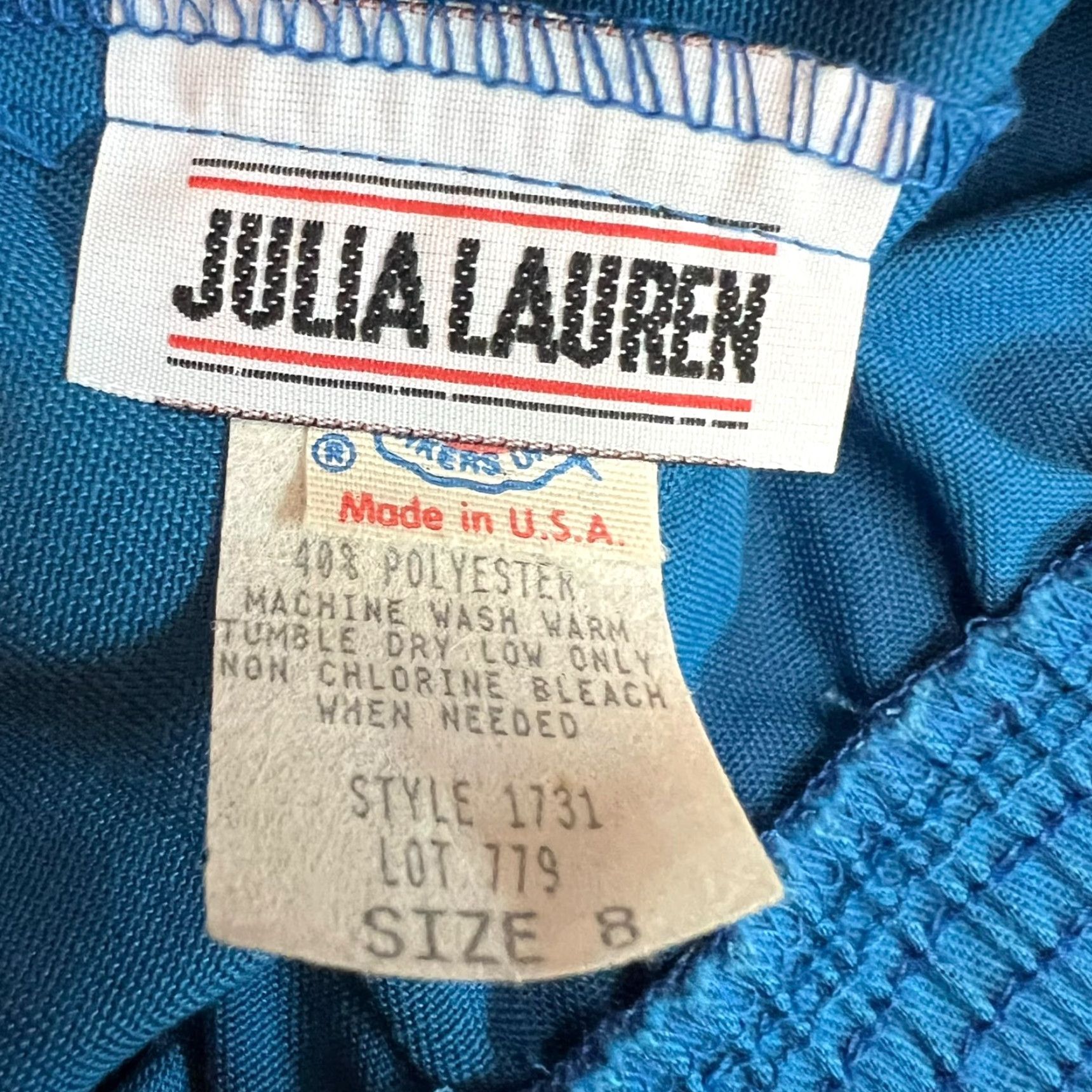 Vintage VINTAGE Lauren Bermuda Elastic High Waist Womens Size 8 Blue Pockets USA Size 30" / US 8 / IT 44 - 5 Thumbnail