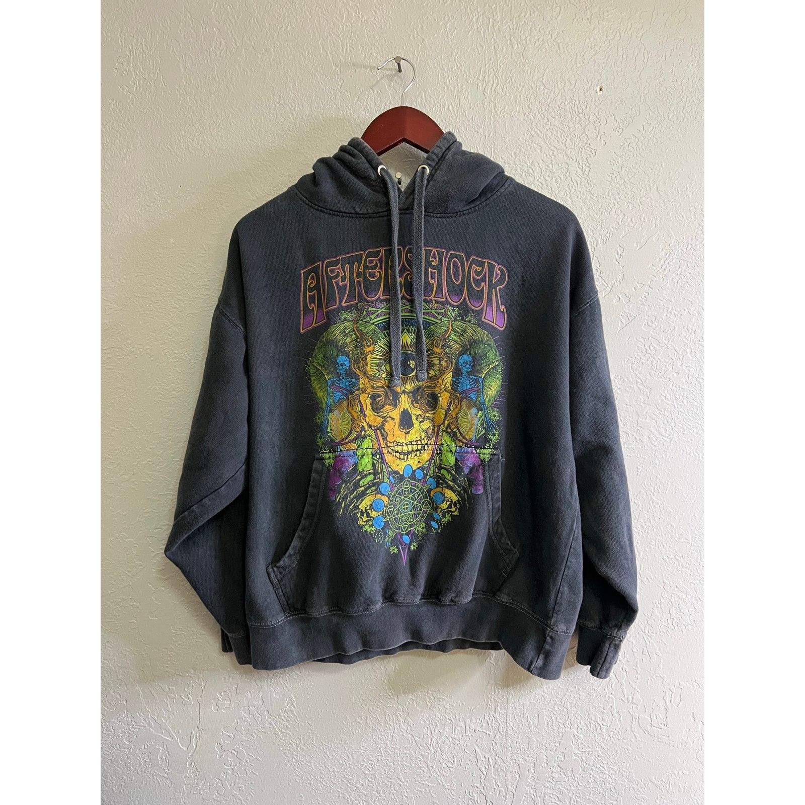Vintage Aftershock Hoodie Sweatshirt Men's L/XL Music Festival Rock Size US L / EU 52-54 / 3 - 1 Thumbnail