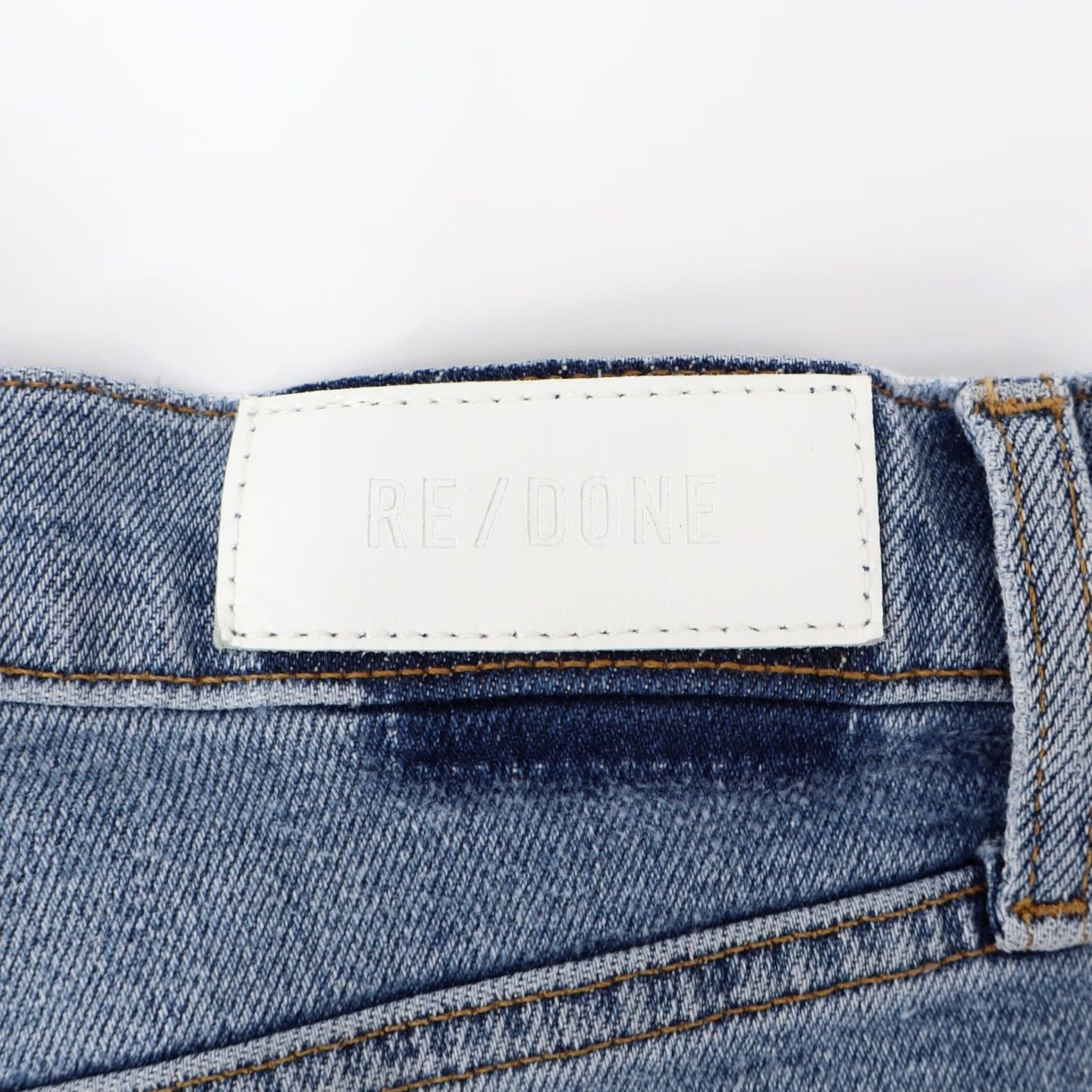 RE/DONE Re/Done Jeans Women's High Rise Ankle Crop Denim Indigo Blue Sz 28 Regular 5-Pocket Stretch Crop Size 28" / US 6 / IT 42 - 5 Thumbnail