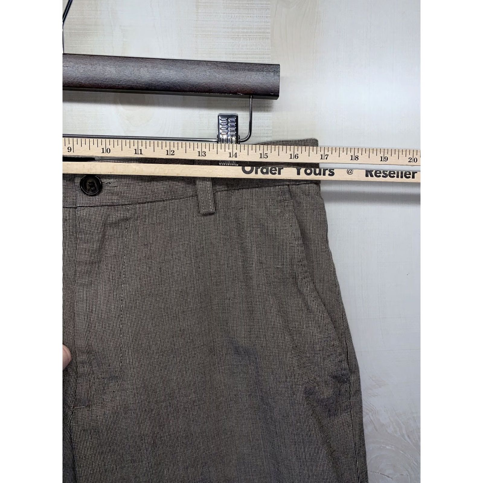 Banana Republic Banana Republic Dress Pants Men’s 34x32 Brown Cotton Workwear/Business-3825 Shirt? Size US 34 / EU 50 - 2 Thumbnail