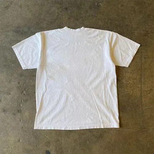 VIBE Street washed vintage white pomegranate print cotton t-shirt Size US L / EU 52-54 / 3 - 7 Thumbnail