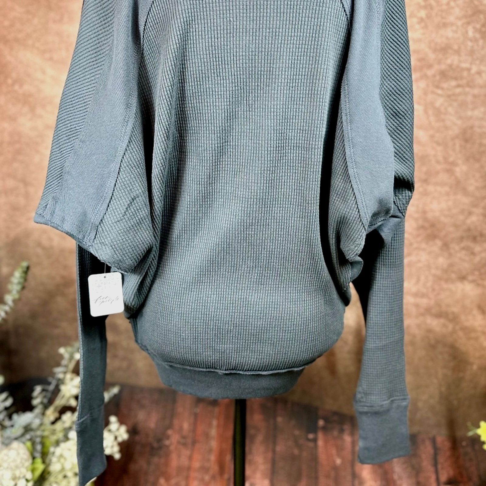 Free People Free People Santa Clara Ribbed Oversized Charcoal Black S Size S / US 4 / IT 40 - 14 Thumbnail