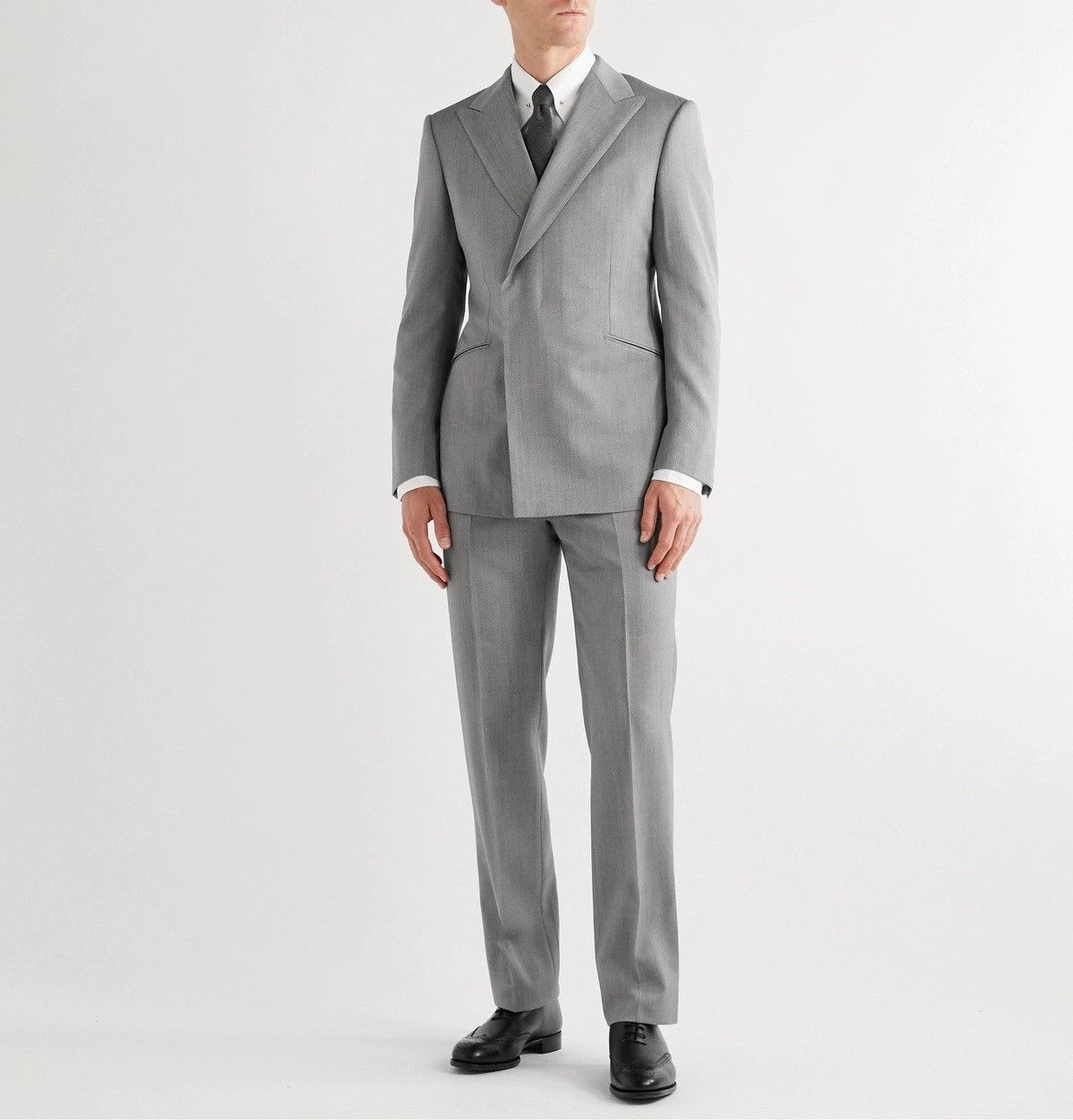 Kingsman Kingsman Conrad Herringbone Wool Suit Trousers Size US 38 / EU 54 - 2 Thumbnail