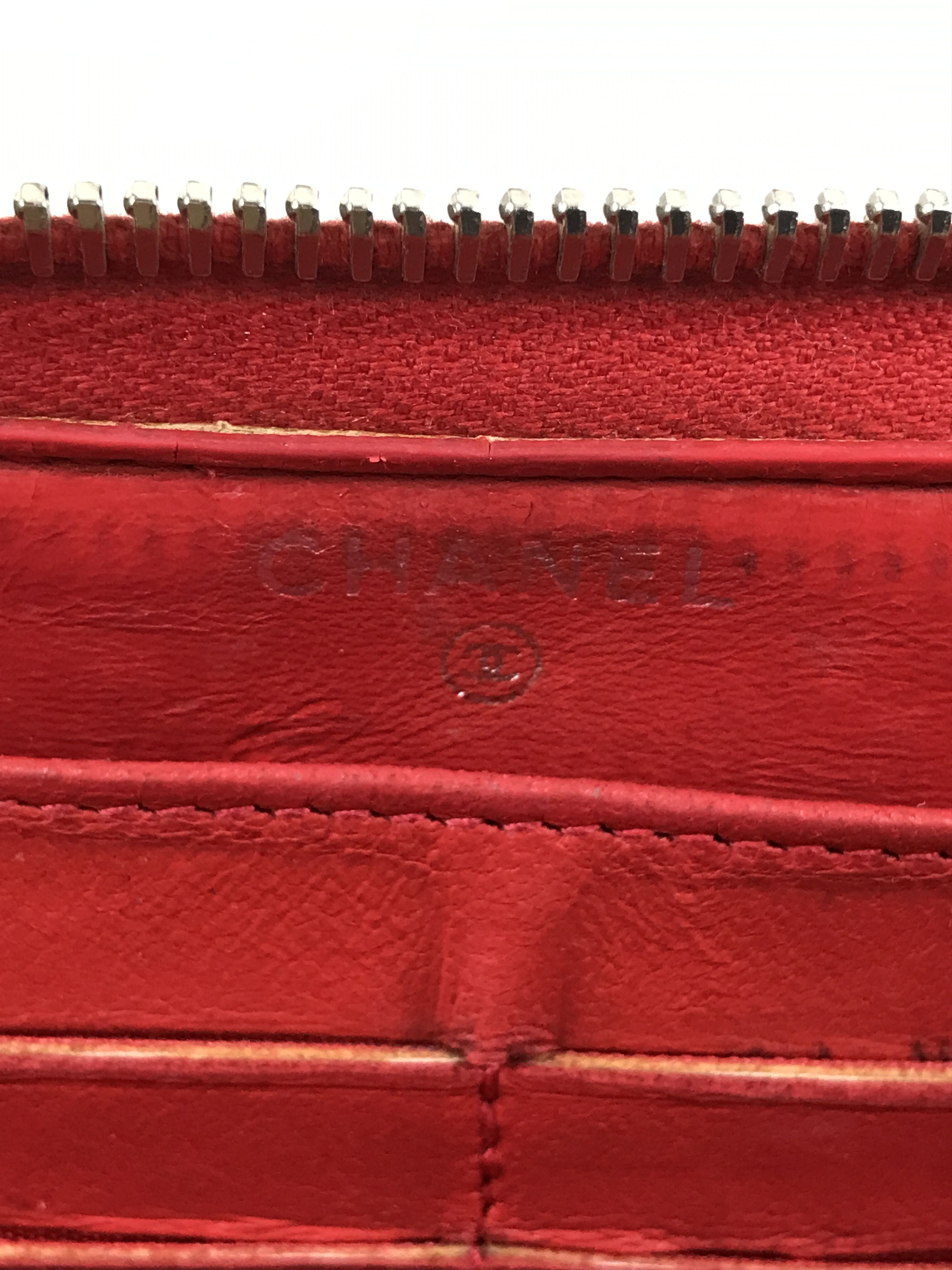 Chanel × Vintage Vintage Chanel Stitched Quilted Zip Around Long Wallet Size ONE SIZE - 11 Thumbnail