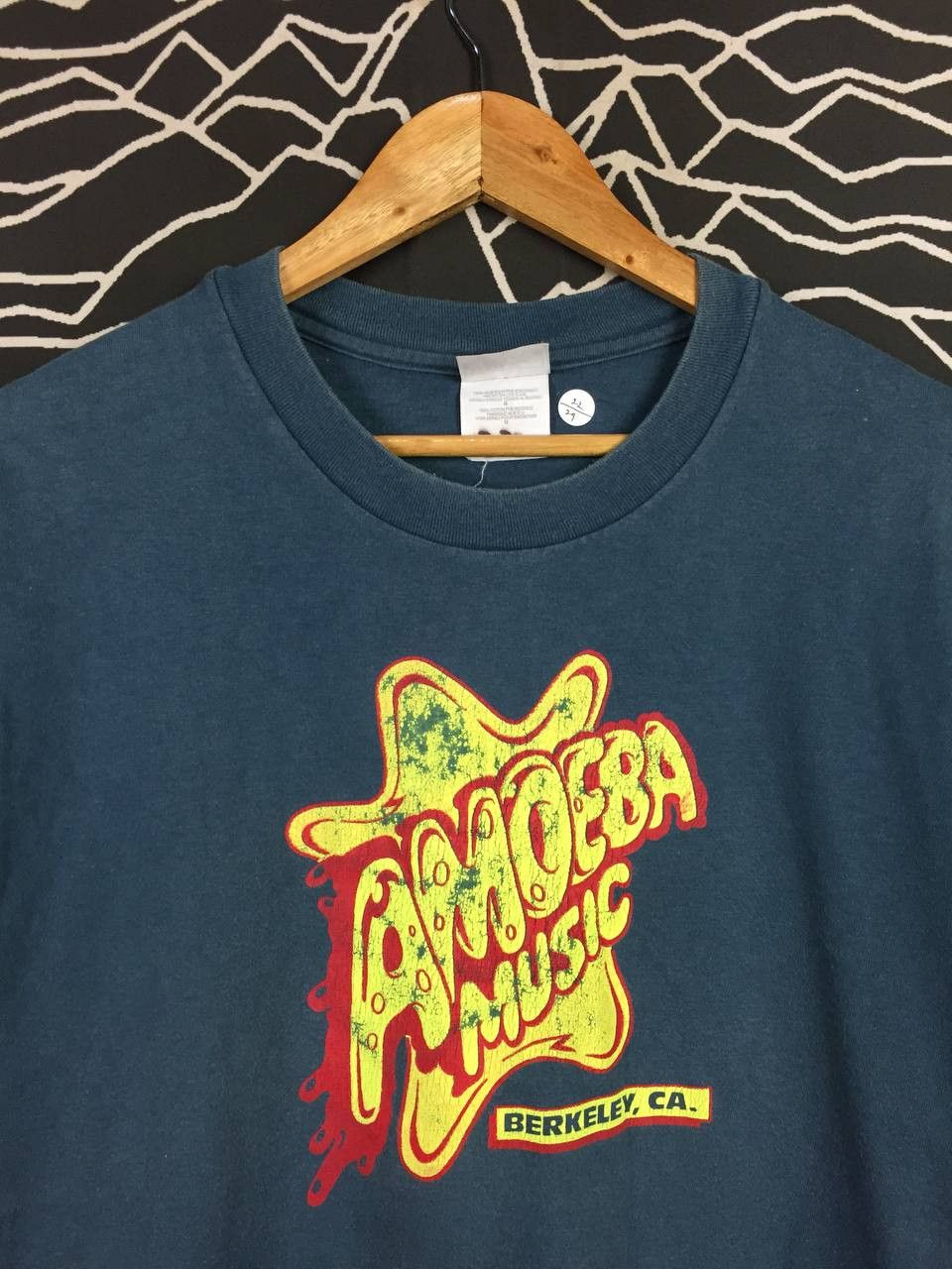 Vintage Vtg 00s Amoeba Music Independent Record Store Tee Size US L / EU 52-54 / 3 - 3 Thumbnail