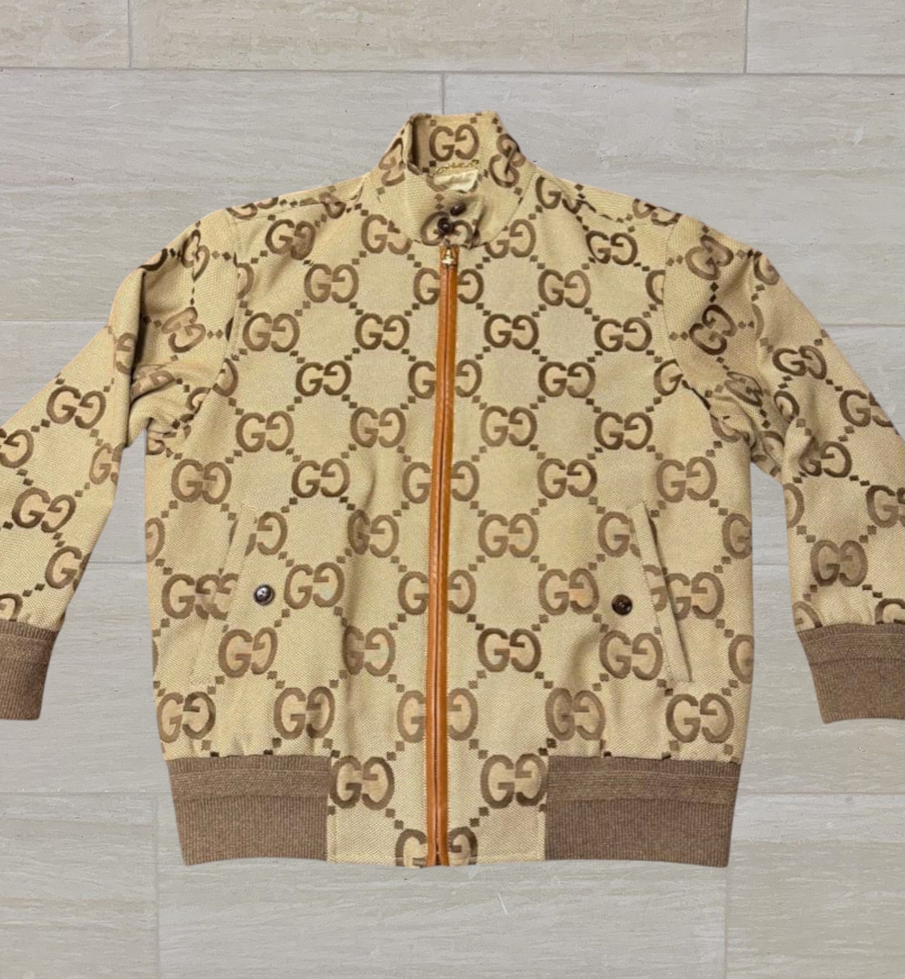 Gucci Gucci GG Jumbo Monogram Canvas Jacket Full Zip Size US M / EU 48-50 / 2 - 1 Thumbnail