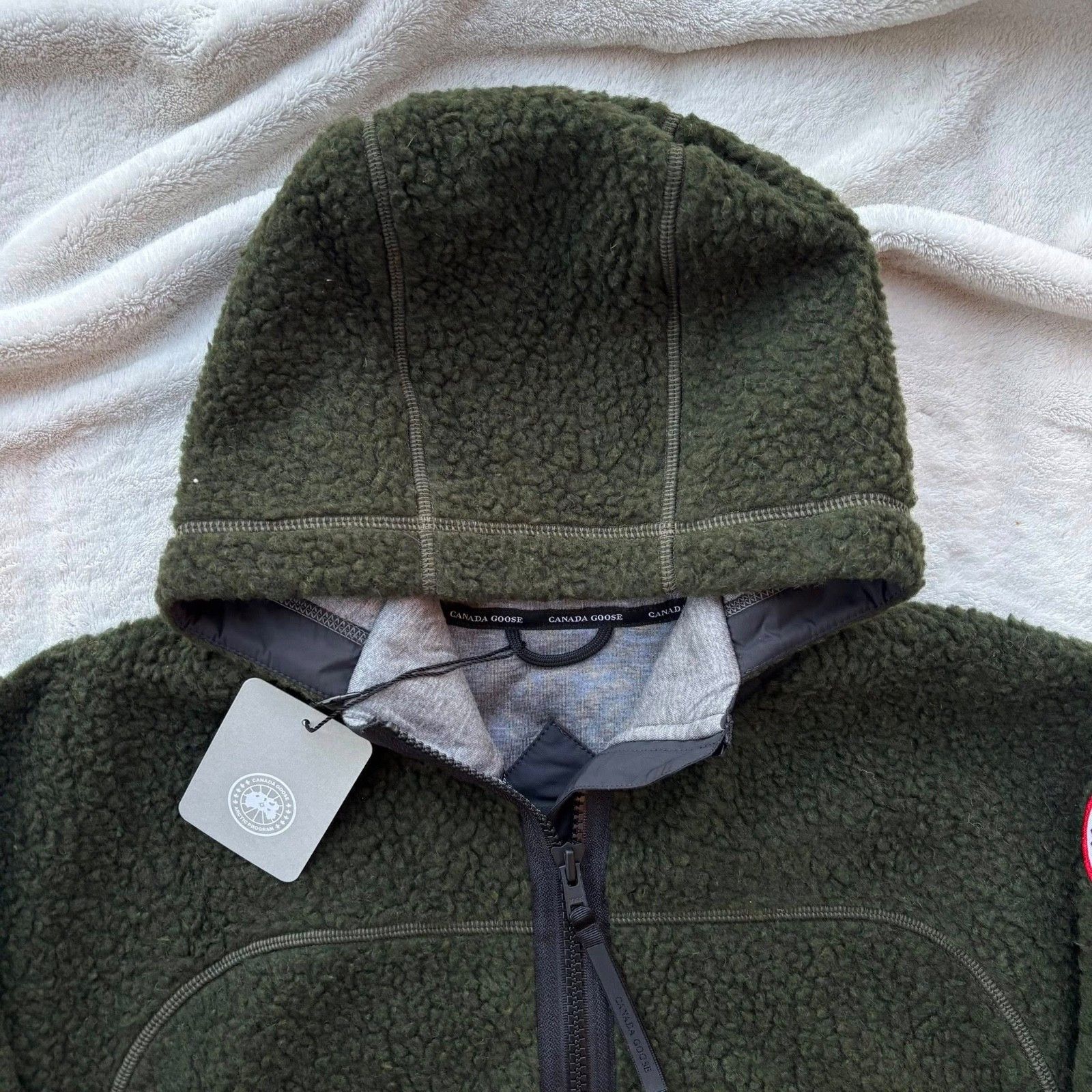 Canada Goose Canada Goose Dark Sage Simcoe Hooded Fleece Jacket - Small Size S / US 4 / IT 40 - 2 Thumbnail