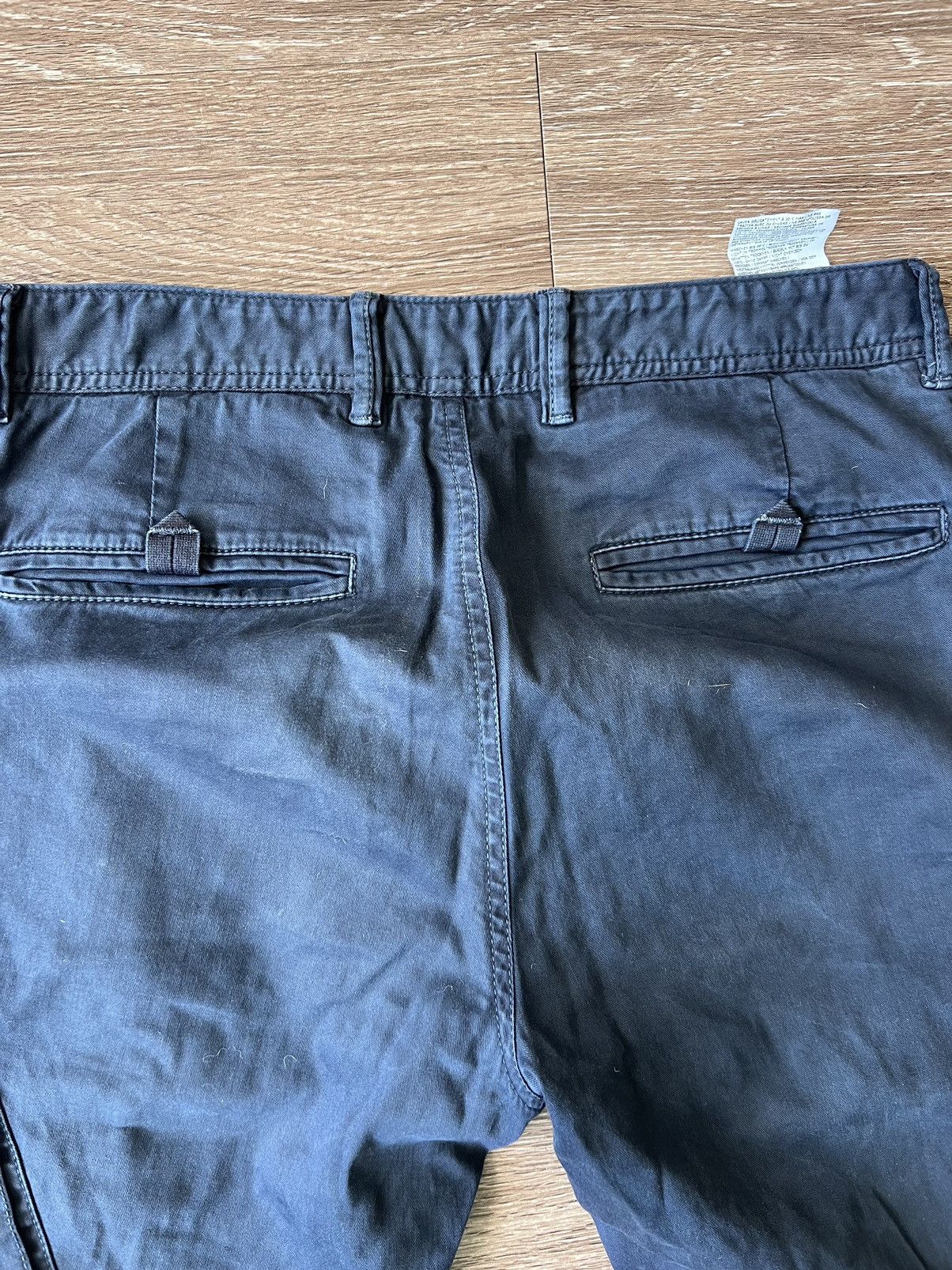 Stone Island Stone island garment dyed blue cargos Size US 29 - 4 Thumbnail