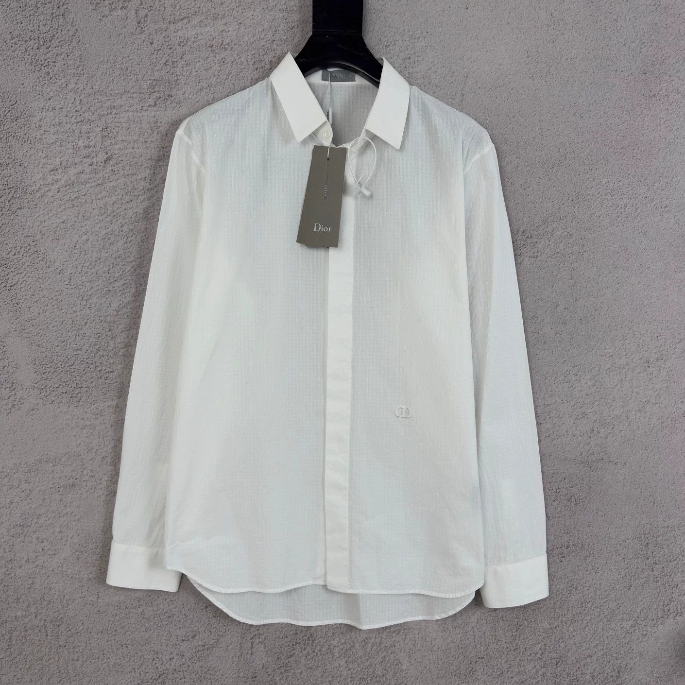 Dior DIOR Cotton Jacquard CD Embroidery Shirt Size US M / EU 48-50 / 2 - 1 Thumbnail