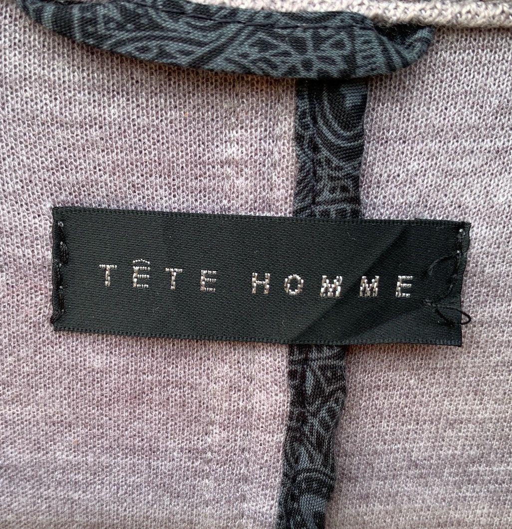 Tete Homme TETE HOMME MINIMALIST LIGHT GREY STAND COLLAR ZIP UP JACKET Size US S / EU 44-46 / 1 - 10 Thumbnail