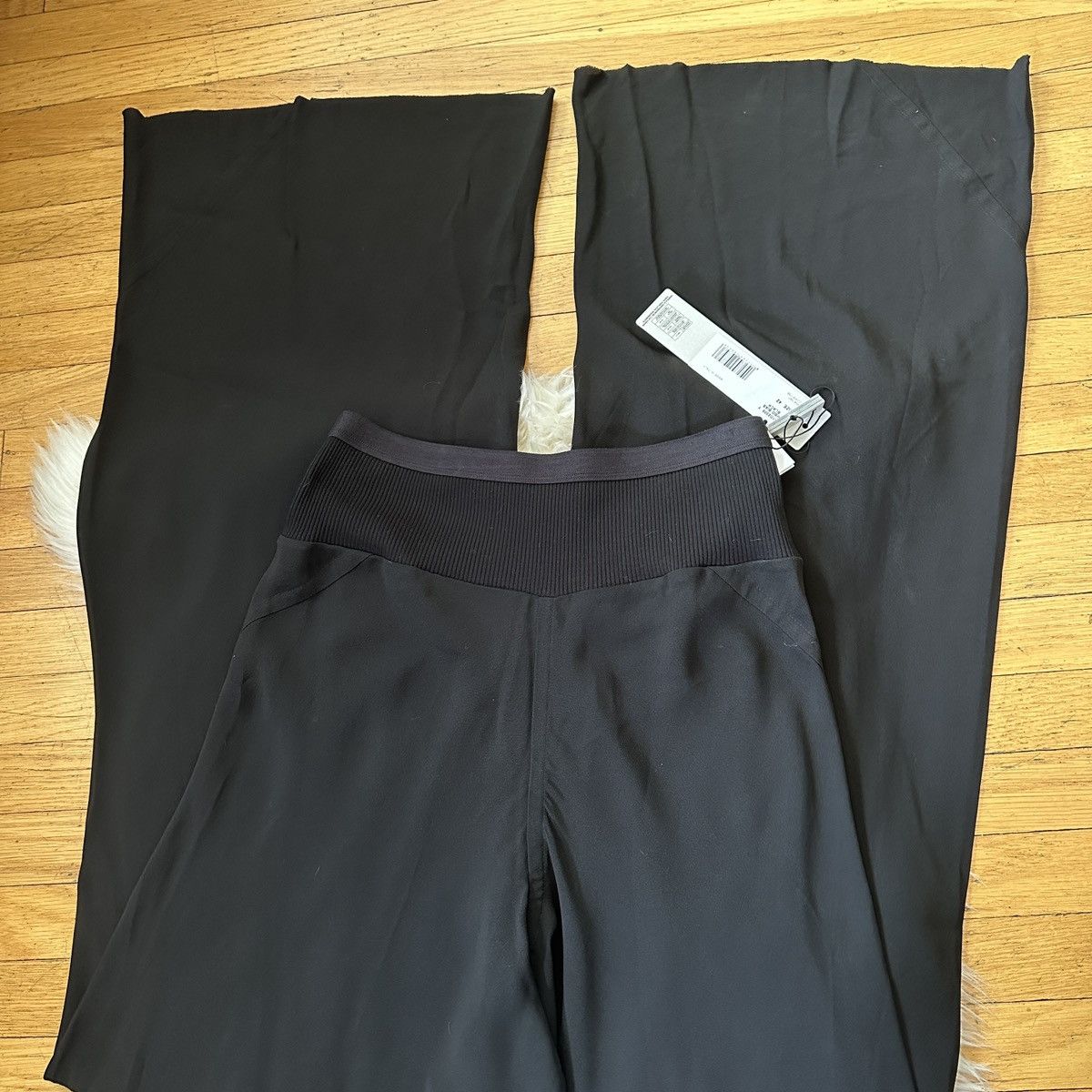 Rick Owens NWT rick owens ss24 lido jumbo bias pants black wide leg 42 Size 28" / US 6 / IT 42 - 3 Thumbnail