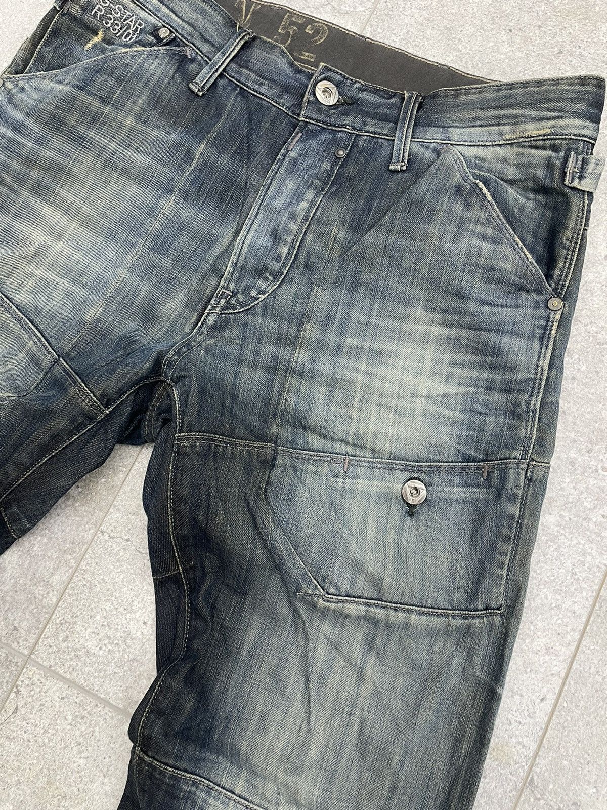 G-Star × Vintage Vintage G star Raw 5620 jeans double knee Size US 32 / EU 48 - 7 Thumbnail