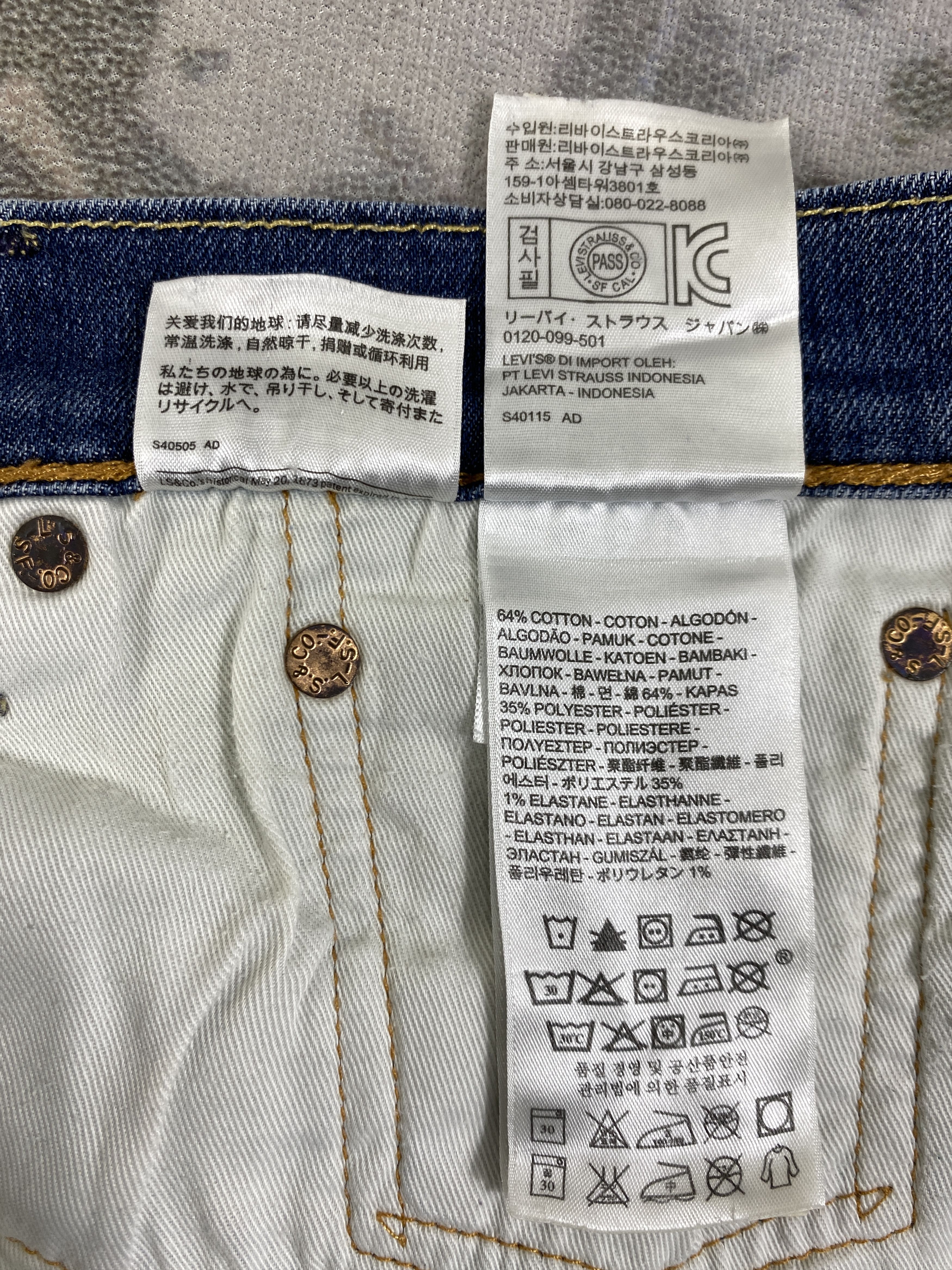 Levi's Distressed Blue Levi's 511 Jeans 33x28.5 Denim -SJ142 Size US 33 - 10 Thumbnail