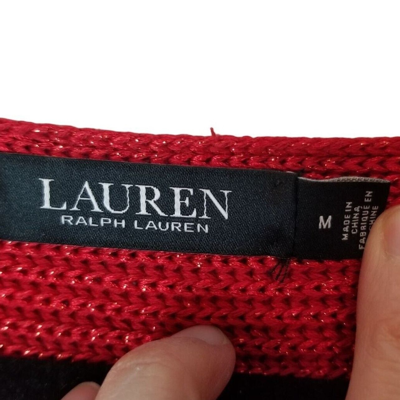 Lauren Ralph Lauren Lauren Ralph Lauren Womens Knit Sweater Sz M Classic Preppy Size M / US 6-8 / IT 42-44 - 6 Thumbnail