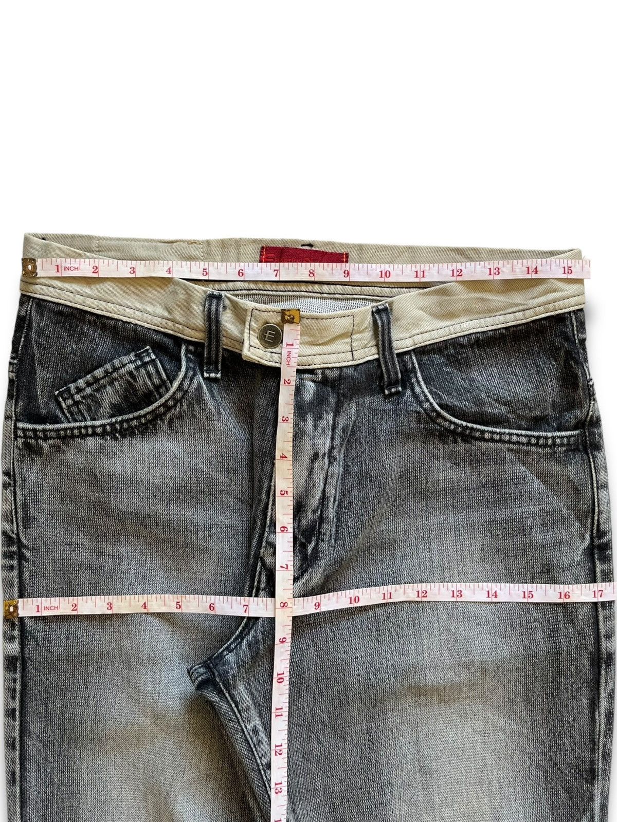 Edwin Vintage Japanese Edwin E Function Distressed Flare Jeans Size US 31 - 11 Thumbnail