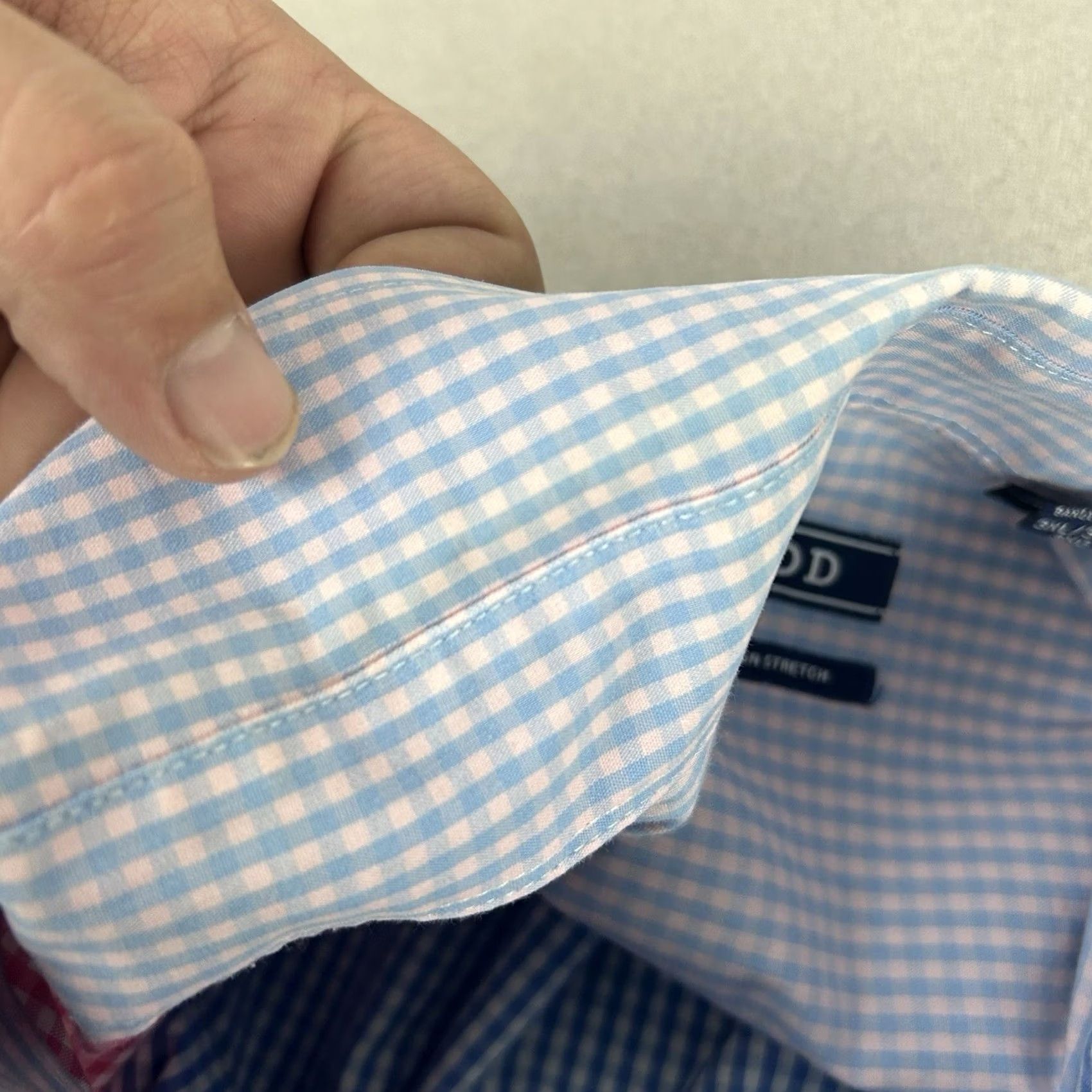 Izod IZOD Men's Multicolor Checkered Gingham Long Sleeve Button-Up Shirt 3XL Mens Regular Button-Down Collared Classic Shirt Size US XXL / EU 58 / 5 - 5 Thumbnail