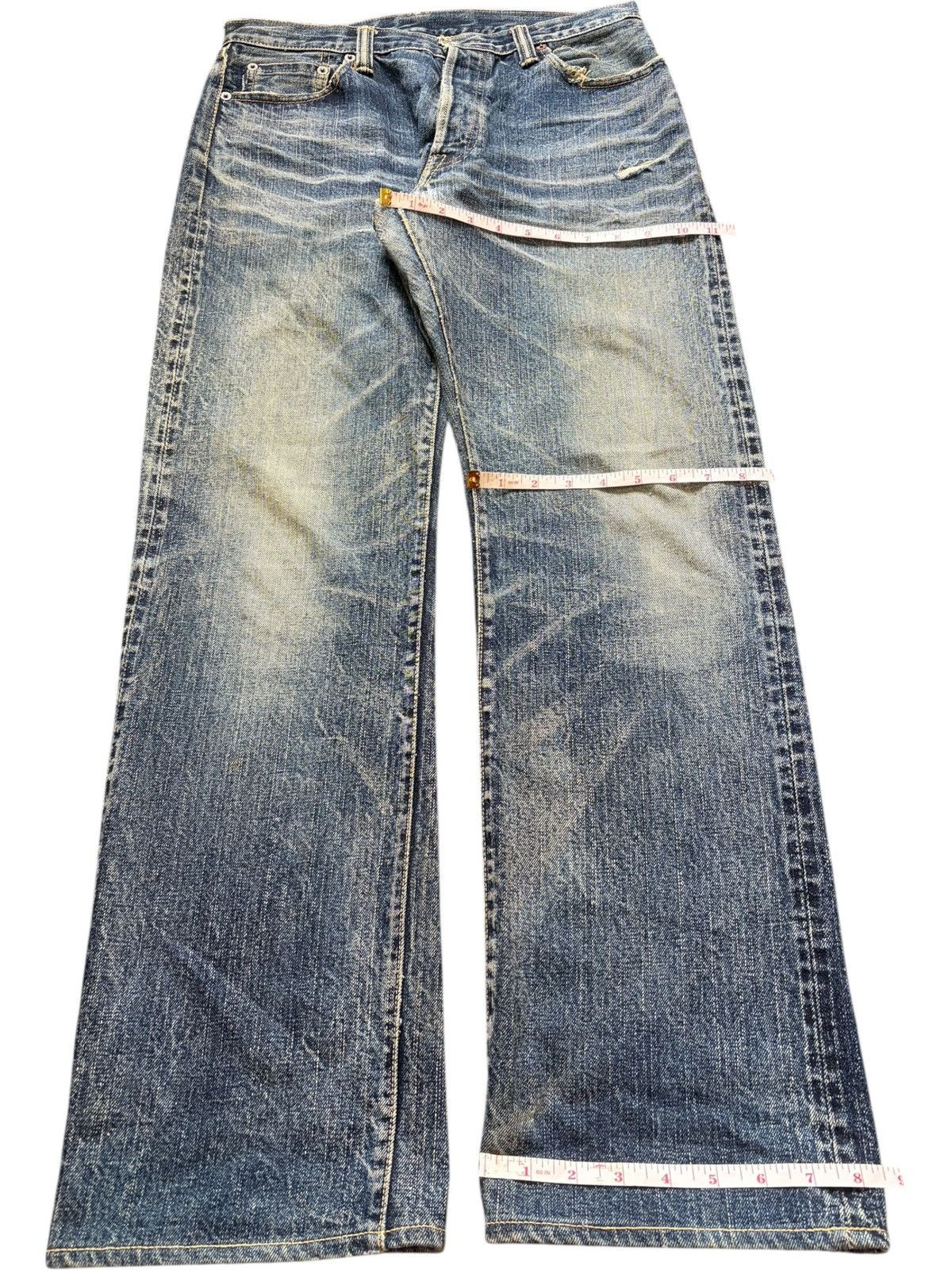 Eternal Vintage Japanese Eternal Selvedge Distress Loose Jeans Size US 31 - 8 Thumbnail