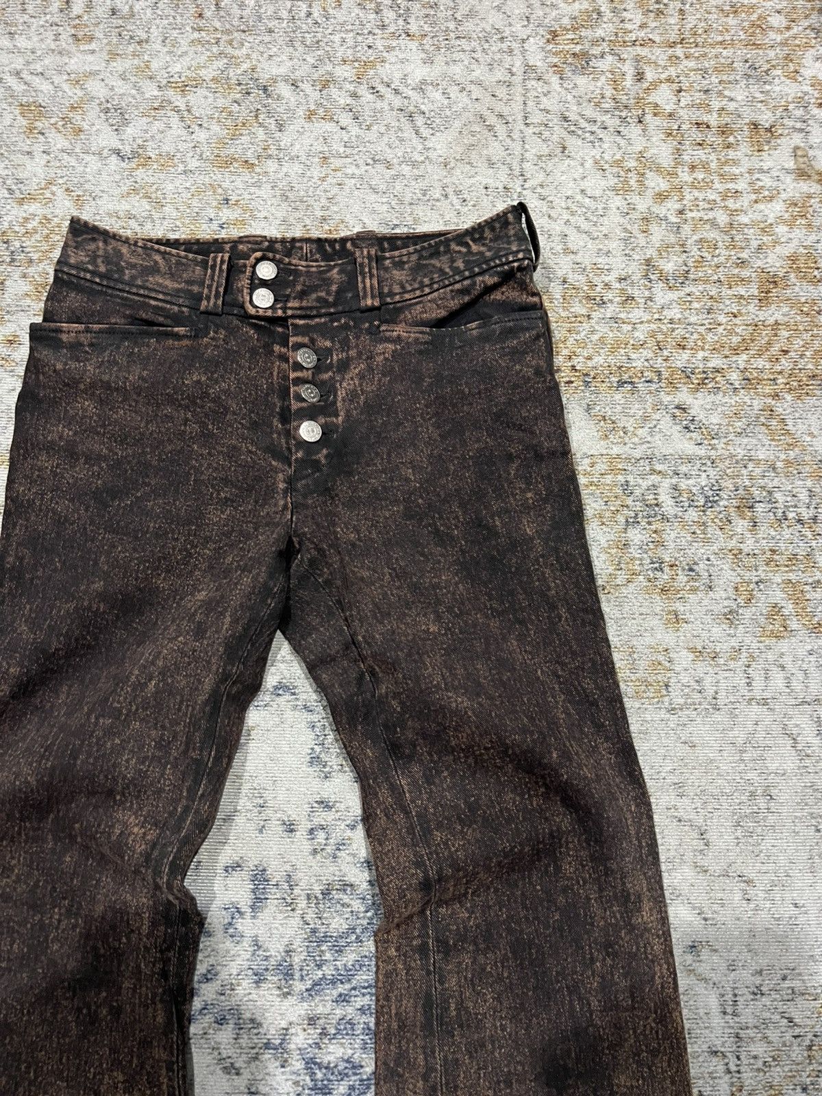 If Six Was Nine Tornado Mart Mudmax Flared Denim vkei LGB style Size US 29 - 3 Thumbnail