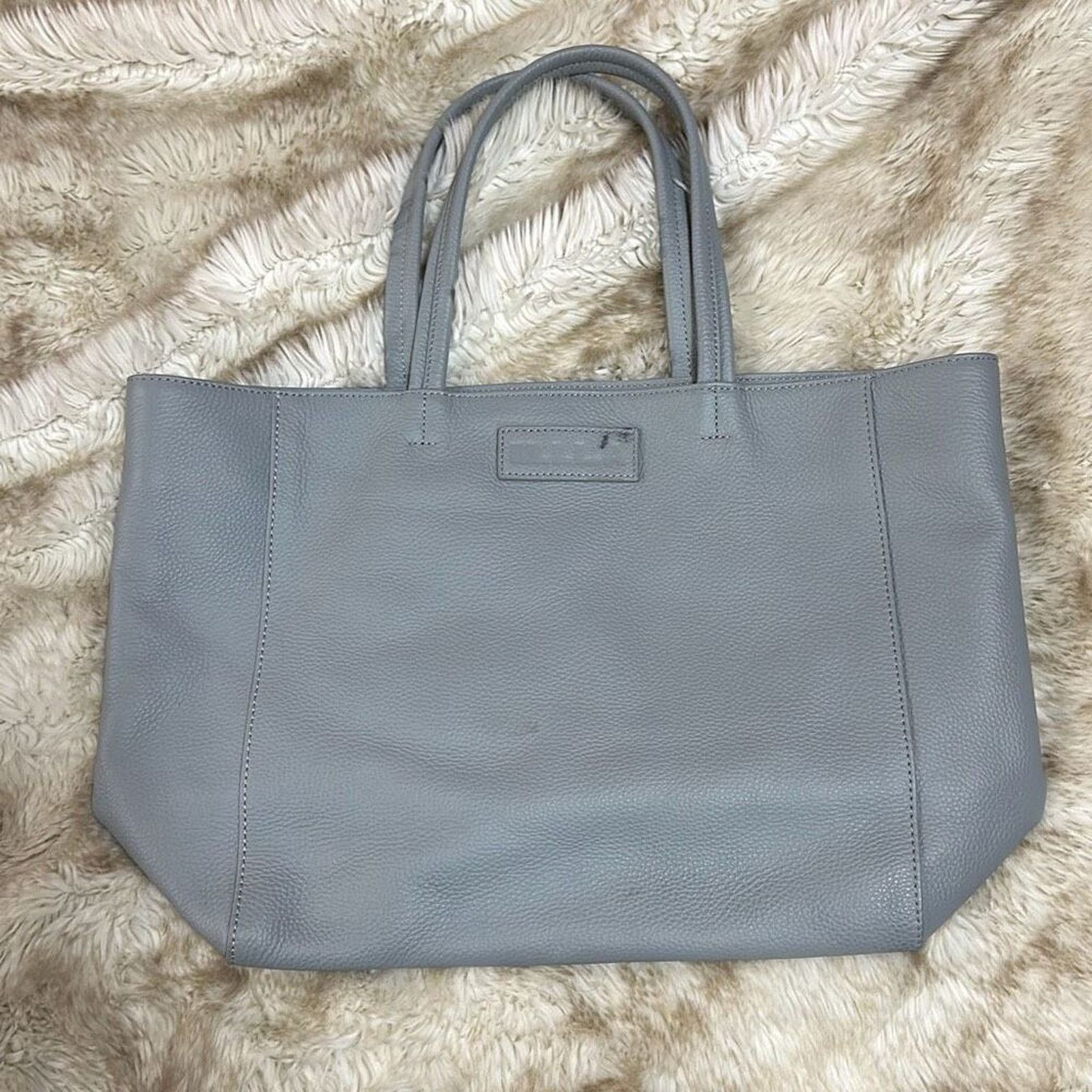 Other M.I.L.A. "Shark Gray" Leather Shoulder Tote | Sz OS Size ONE SIZE - 2 Thumbnail