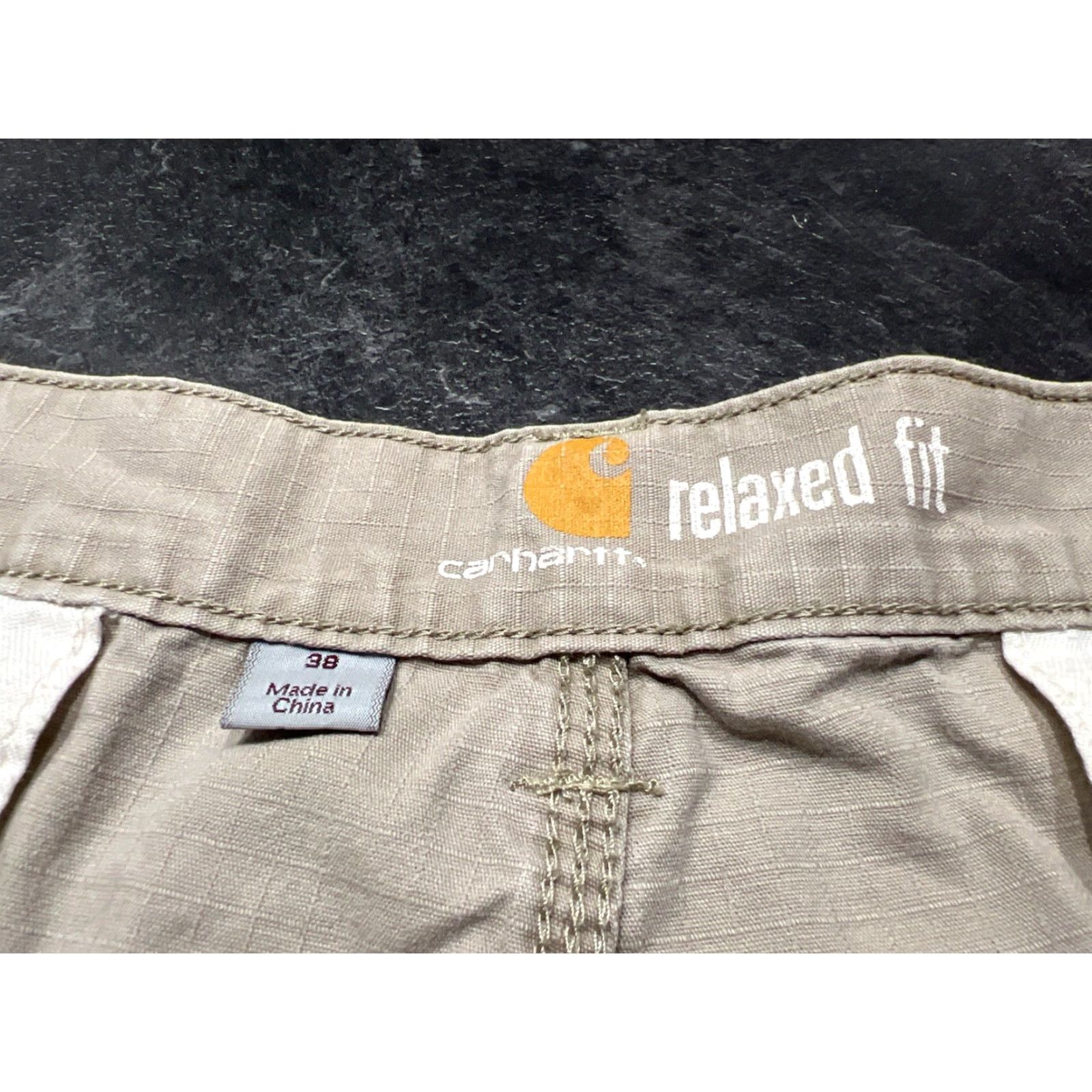Carhartt Carhartt Men's 38 Relaxed Fit Beige Ripstop Cargo Shorts Utility Workwear Size US 38 / EU 54 - 6 Thumbnail