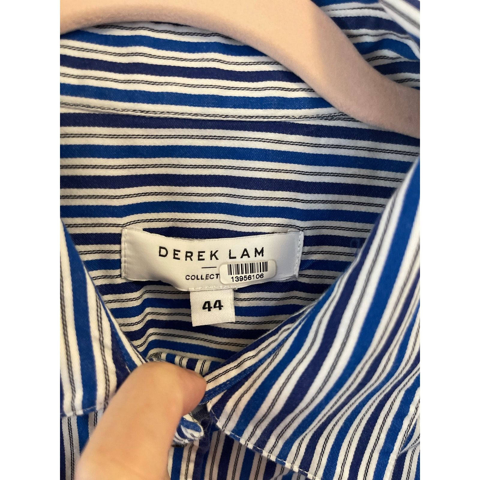Derek Lam 10 Crosby Derek Lam Collective, Striped Button Down Dress, size: 44 Size L / US 10 / IT 46 - 6 Thumbnail