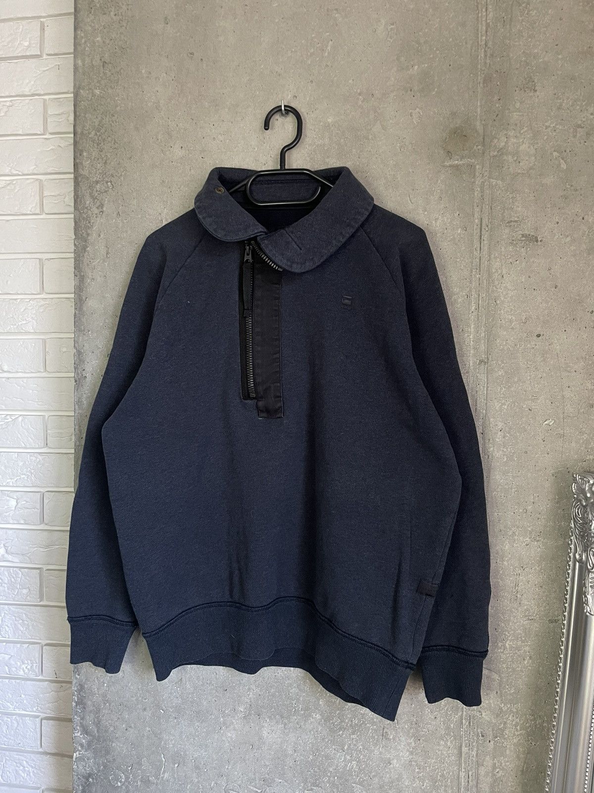 G-Star Japanese Gstar Raw 3D Sweatshirt 1/3 zip Y2k Designer Old Mo Size US M / EU 48-50 / 2 - 2 Thumbnail