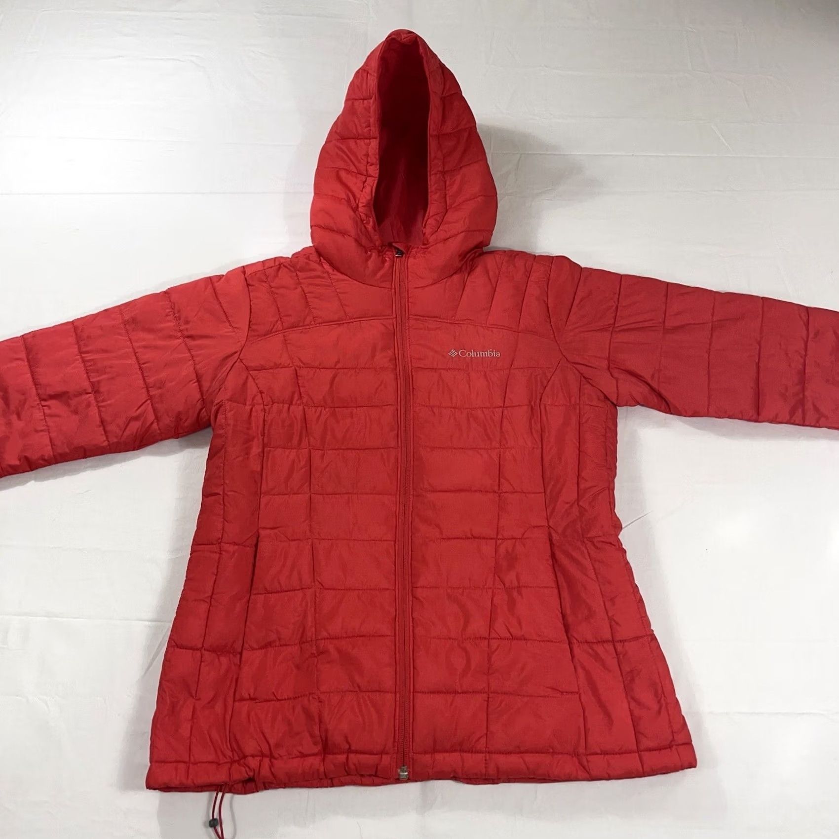 Vintage Columbia Puffer Jacket Unisex Adults M Hooded Red Thermal Coil Quilted Zip Size M / US 6-8 / IT 42-44 - 2 Thumbnail