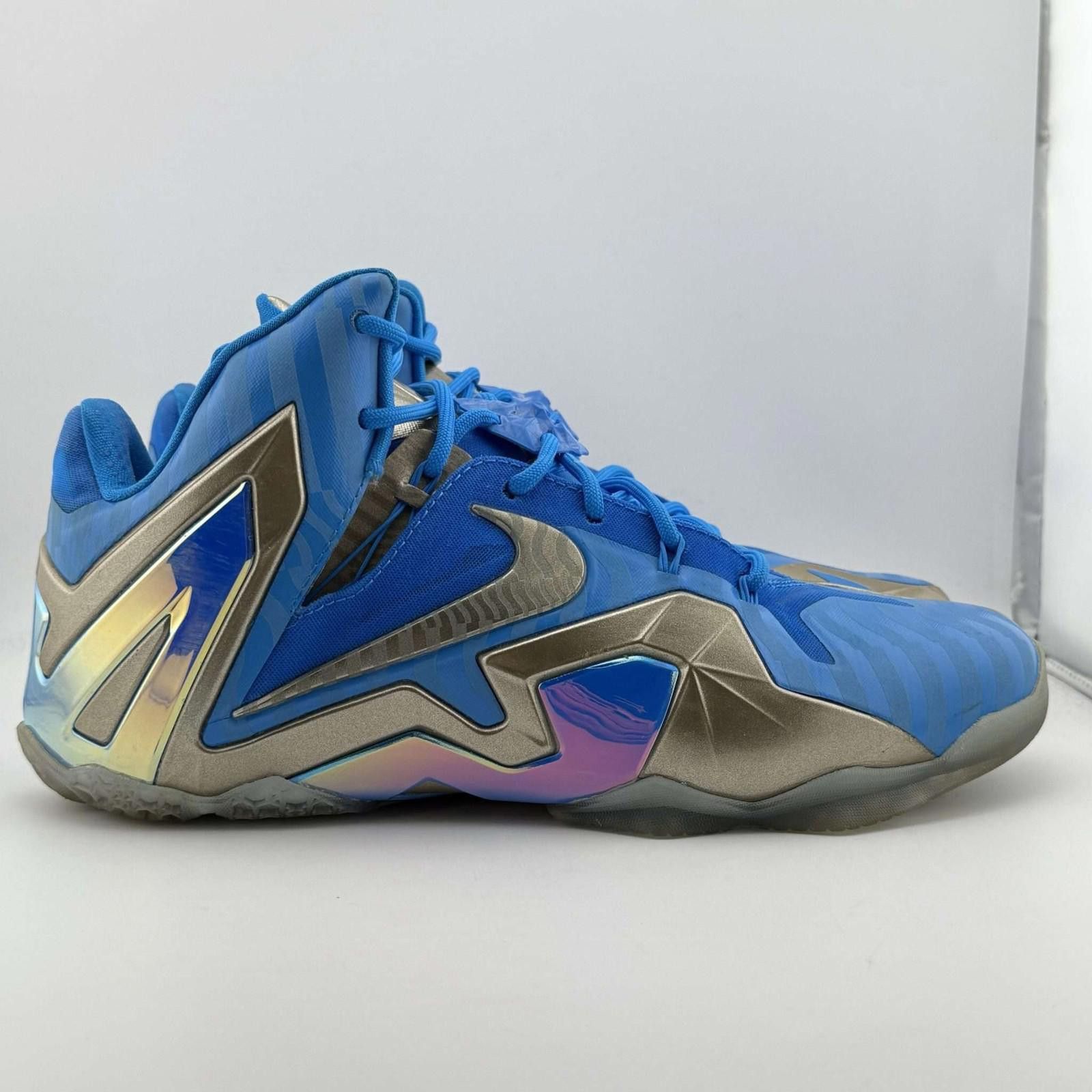 Nike Nike LeBron 11 Elite Maison 3M Blue US 10 Used OG Box Size US 10 / EU 43 - 4 Thumbnail
