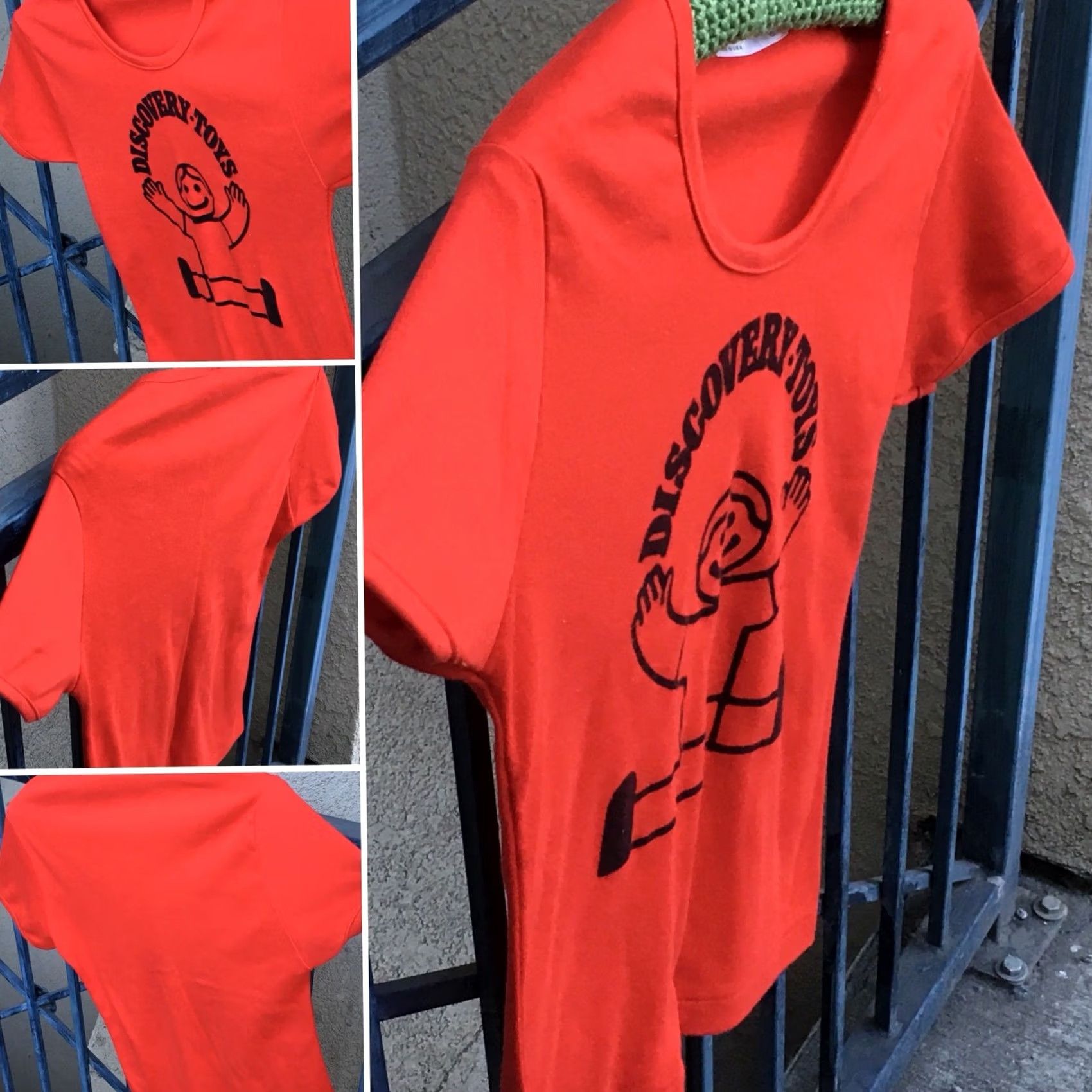 Vintage VINTAGE Hanes designer tee DISCOVERY TOYS T-Shirt 1980s Red Women L United States Short Sleeve Graphic Tee Size L / US 10 / IT 46 - 3 Thumbnail