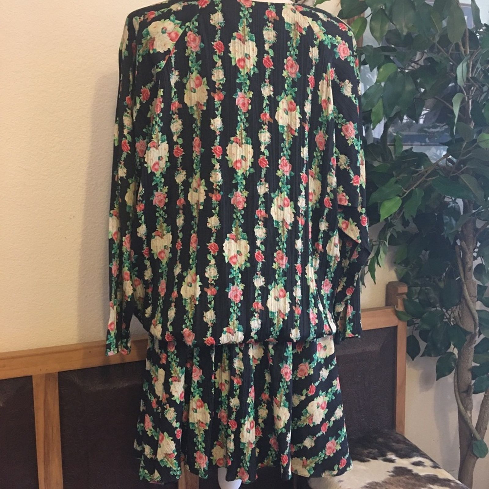 Vintage Vintage 80s Carole Little elastic band dress Size XL / US 12-14 / IT 48-50 - 5 Thumbnail