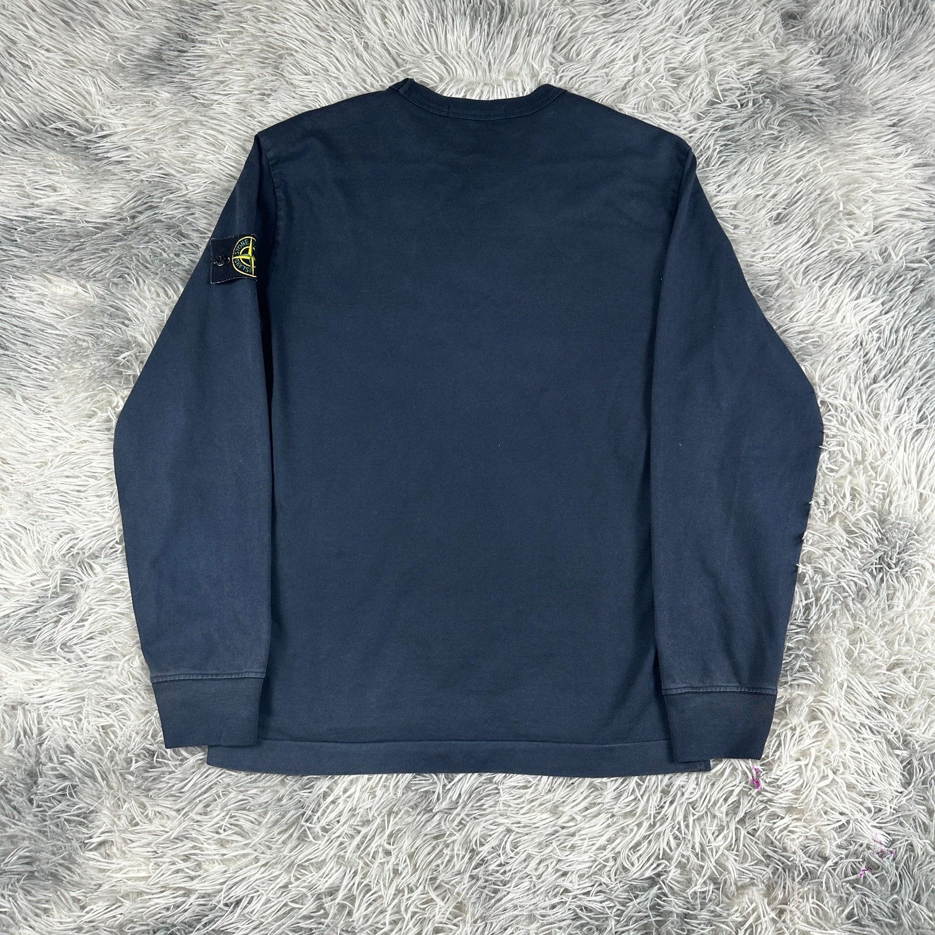 Stone Island stone island navy blue basic sweatshirt size S Size US S / EU 44-46 / 1 - 5 Thumbnail