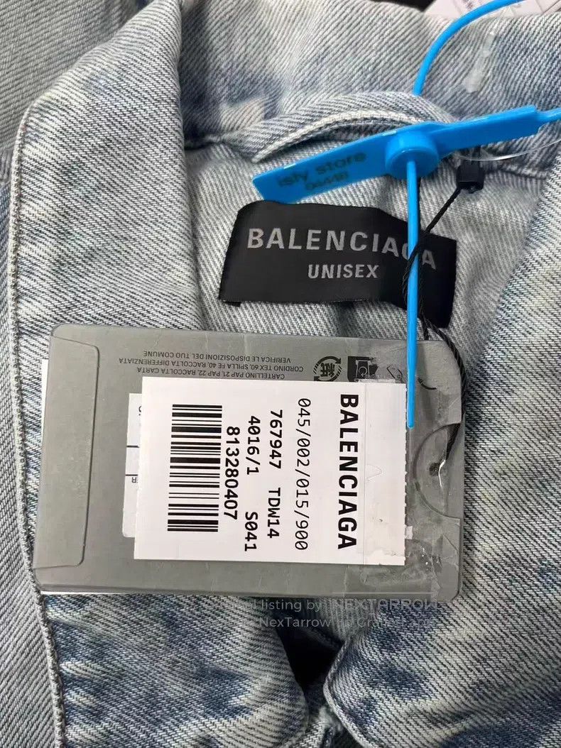 Balenciaga Balenciaga Washed single-breasted casual denim jacket Size US S / EU 44-46 / 1 - 5 Thumbnail