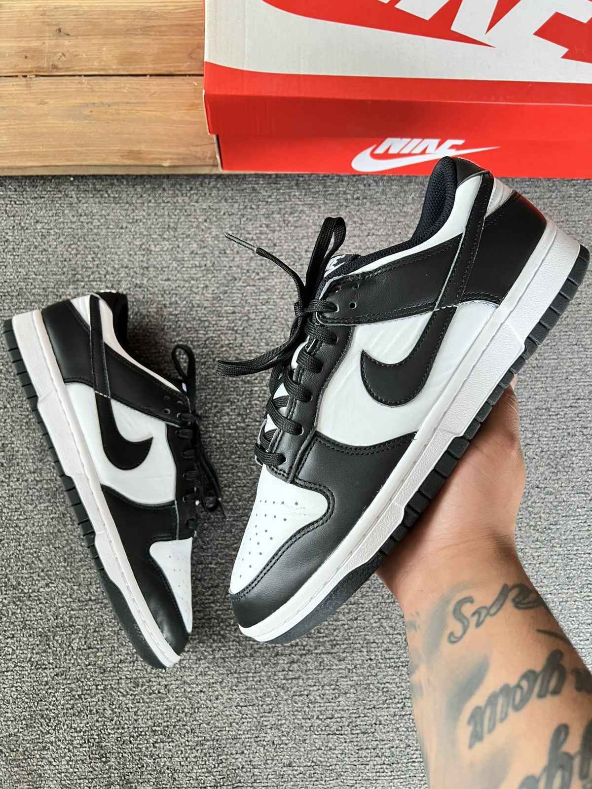 Nike Nike dunk Black and white (pandas) Size US 9.5 / IT 39.5 - 2 Thumbnail