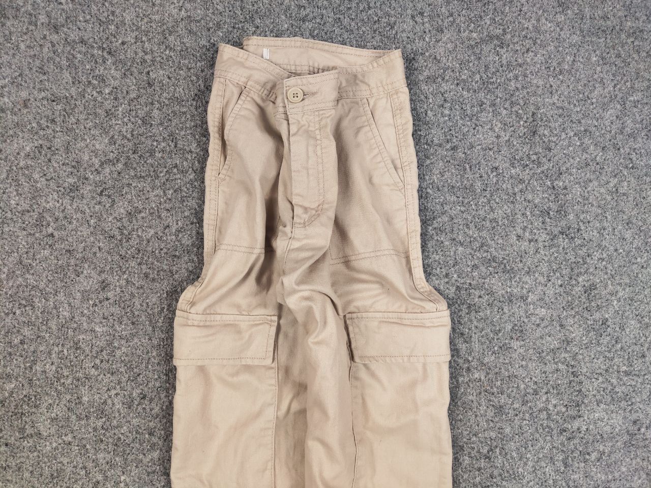 Japanese Brand Vintage Japanese Casual Beige Baggy Cargo Pants Y2K Style Size US 32 / EU 48 - 7 Thumbnail